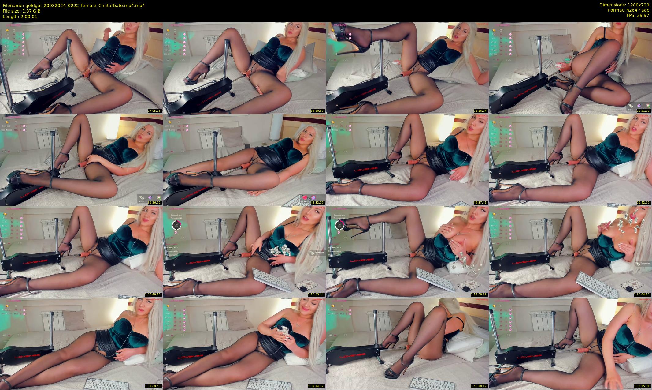 goldgal — 121 minute Chaturbate female cam show recording, 720p, Aug 20, 2024