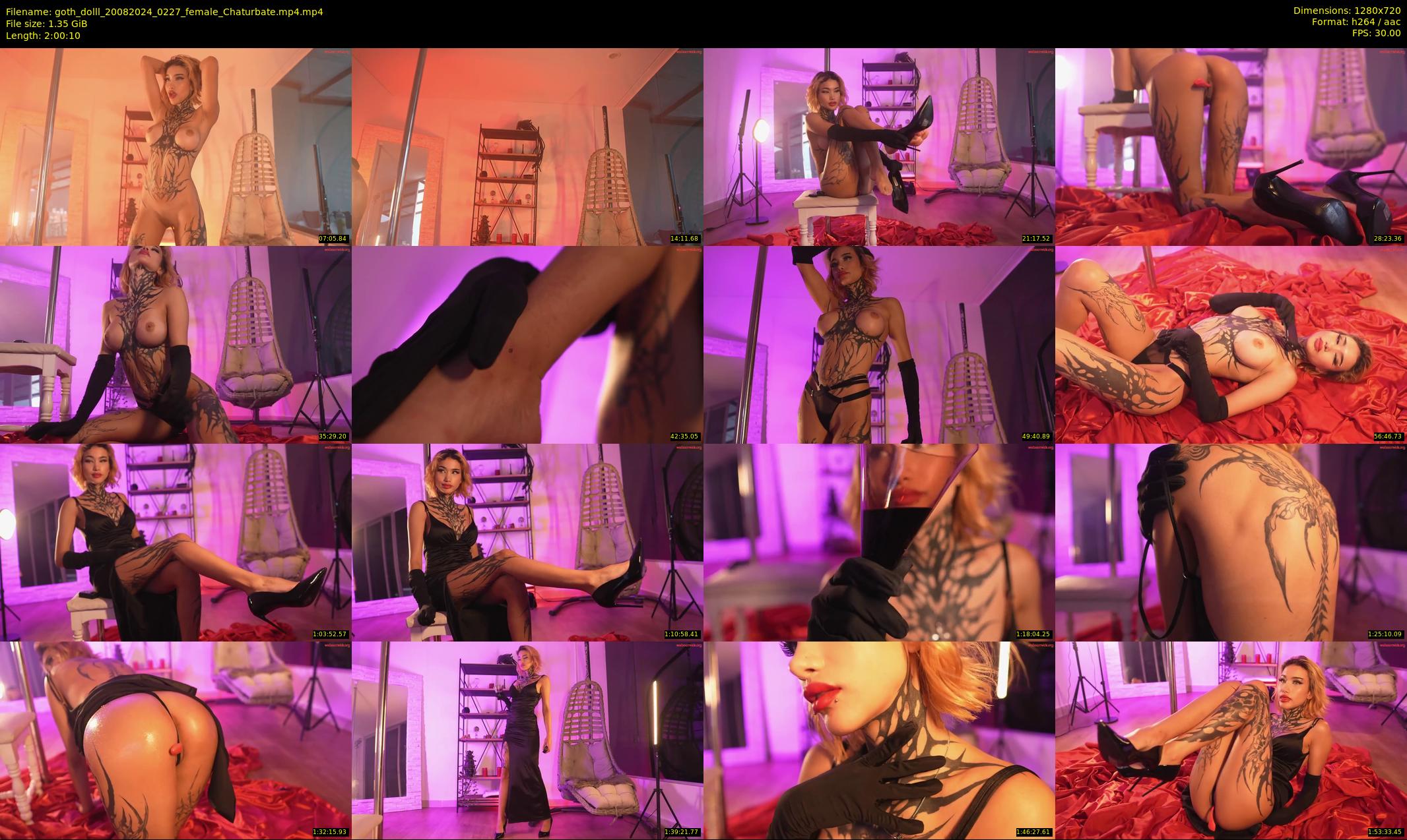 goth_dolll — 121 minute Chaturbate female cam show recording, 720p, Aug 20, 2024