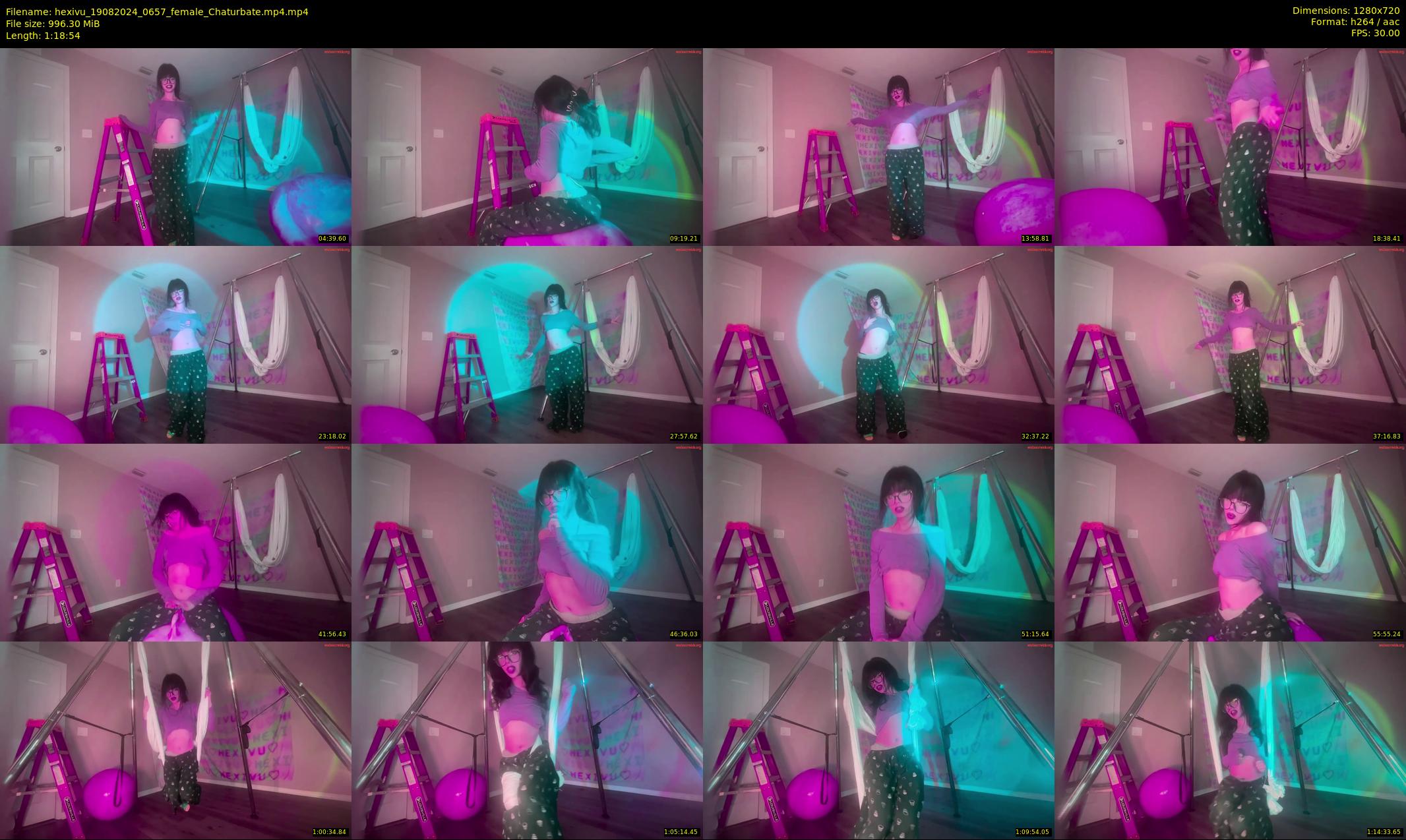 hexivu — 79 minute Chaturbate female cam show recording, 720p, Aug 19, 2024
