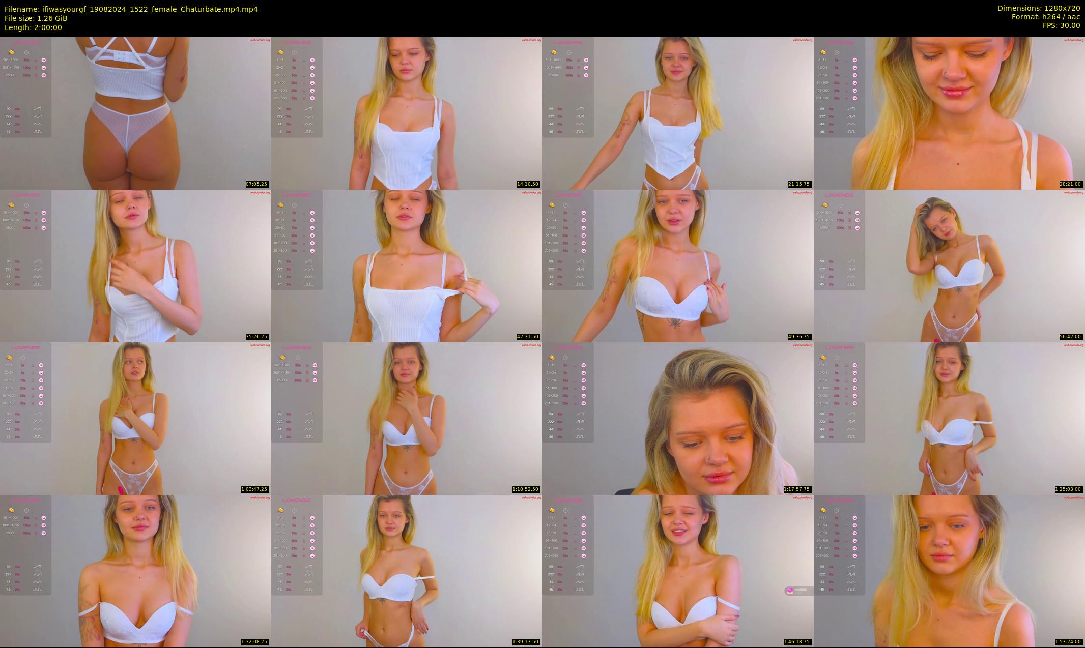 ifiwasyourgf — 120 minute Chaturbate female cam show recording, 720p, Aug 19, 2024