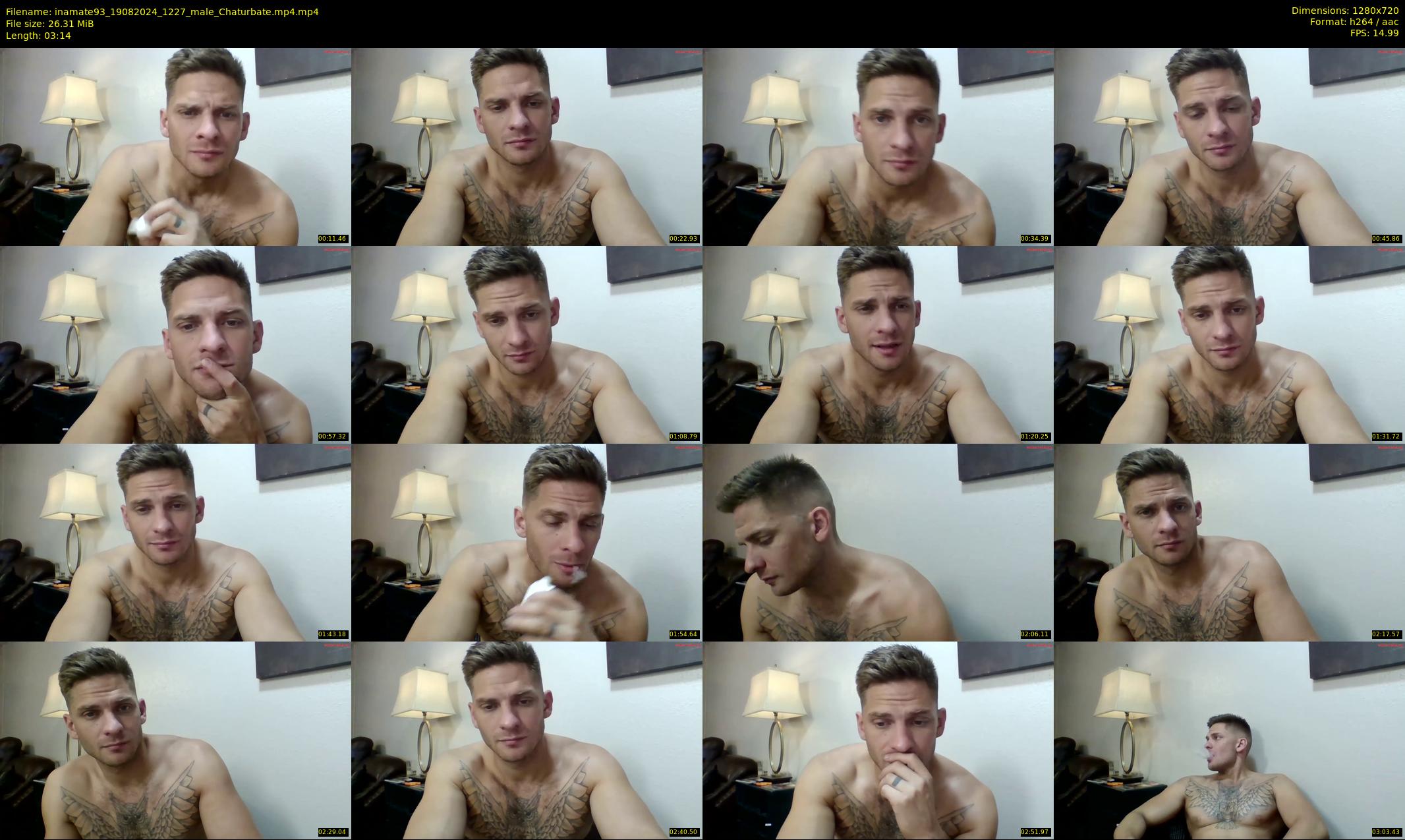 inamate93 — 4 minute Chaturbate male cam show recording, 720p, Aug 19, 2024