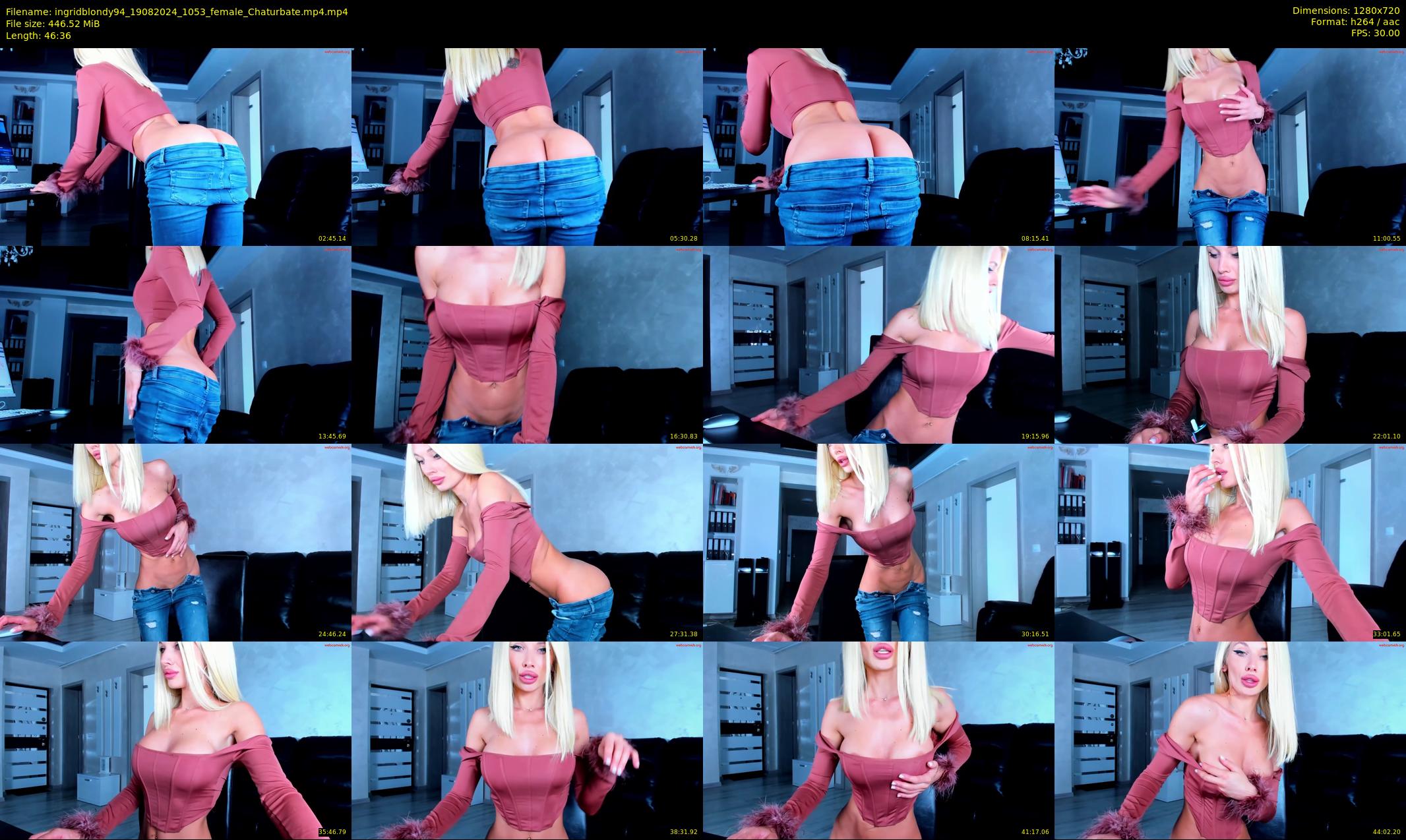ingridblondy94 — 47 minute Chaturbate female cam show recording, 720p, Aug 19, 2024