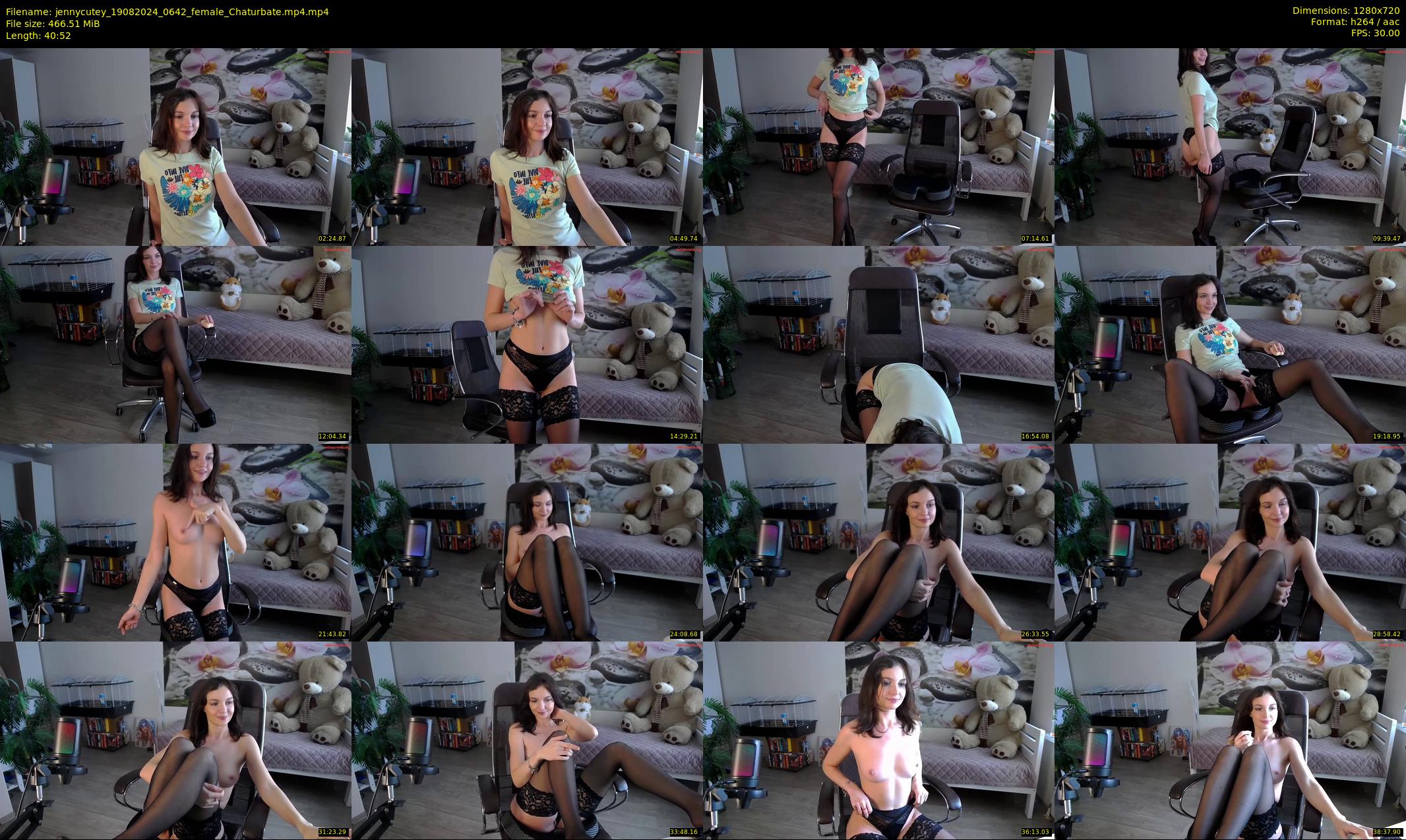 jennycutey — 41 minute Chaturbate female cam show recording, 720p, Aug 19, 2024