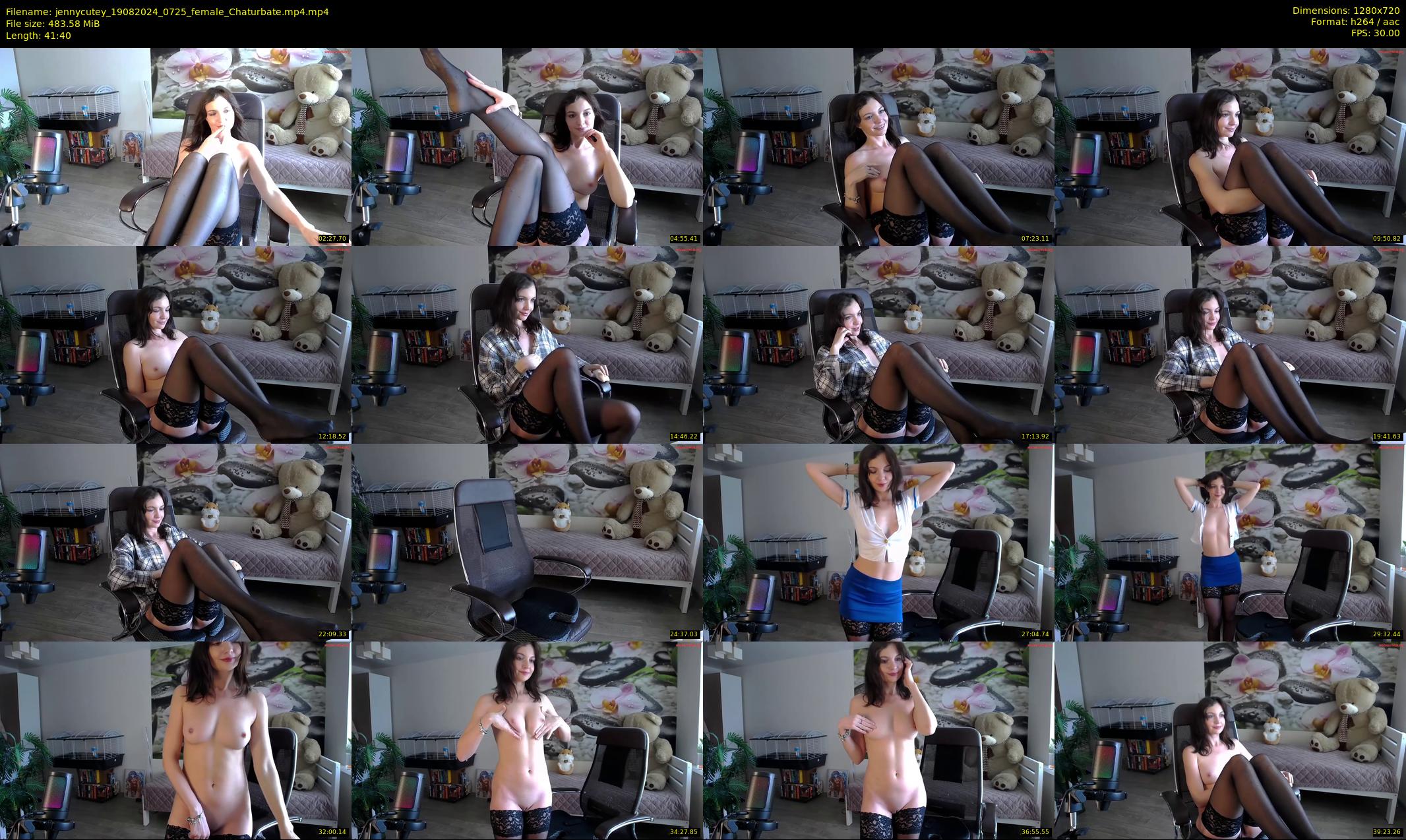 jennycutey — 42 minute Chaturbate female cam show recording, 720p, Aug 19, 2024