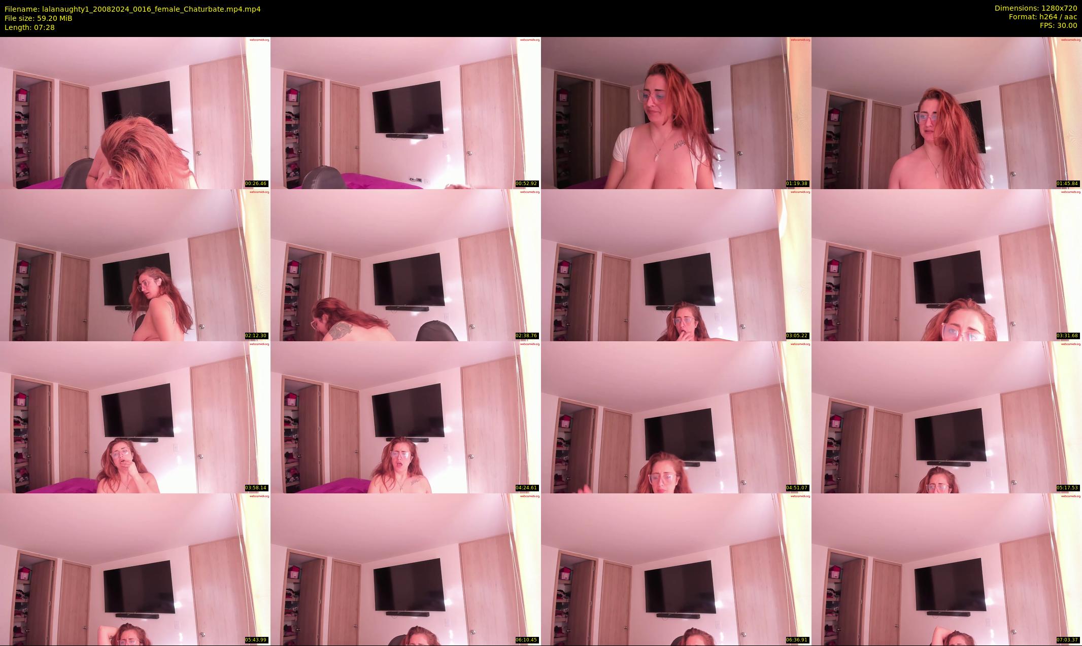lalanaughty1 — 8 minute Chaturbate female cam show recording, 720p, Aug 20, 2024