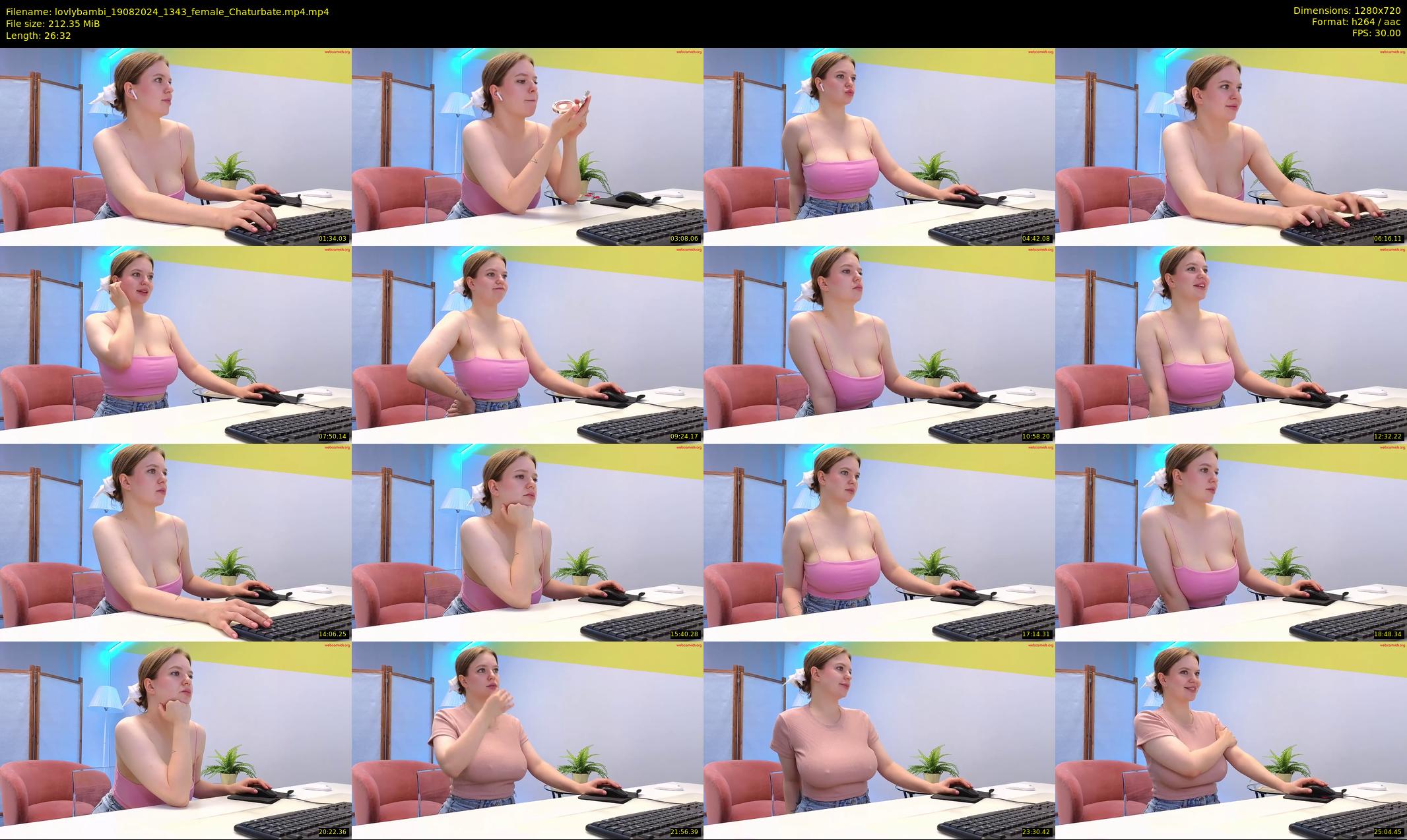 lovlybambi — 27 minute Chaturbate female cam show recording, 720p, Aug 19, 2024