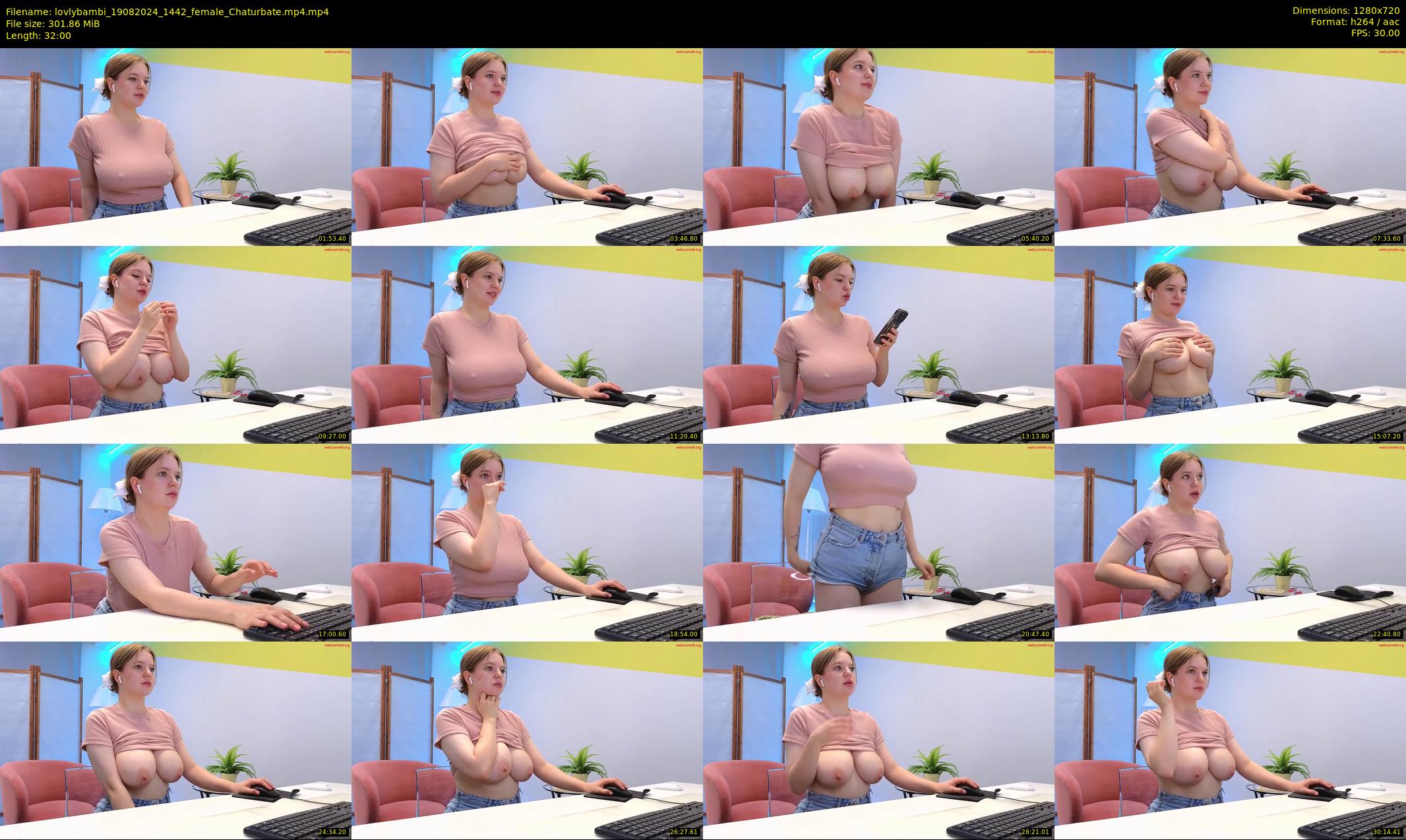 lovlybambi — 32 minute Chaturbate female cam show recording, 720p, Aug 19, 2024