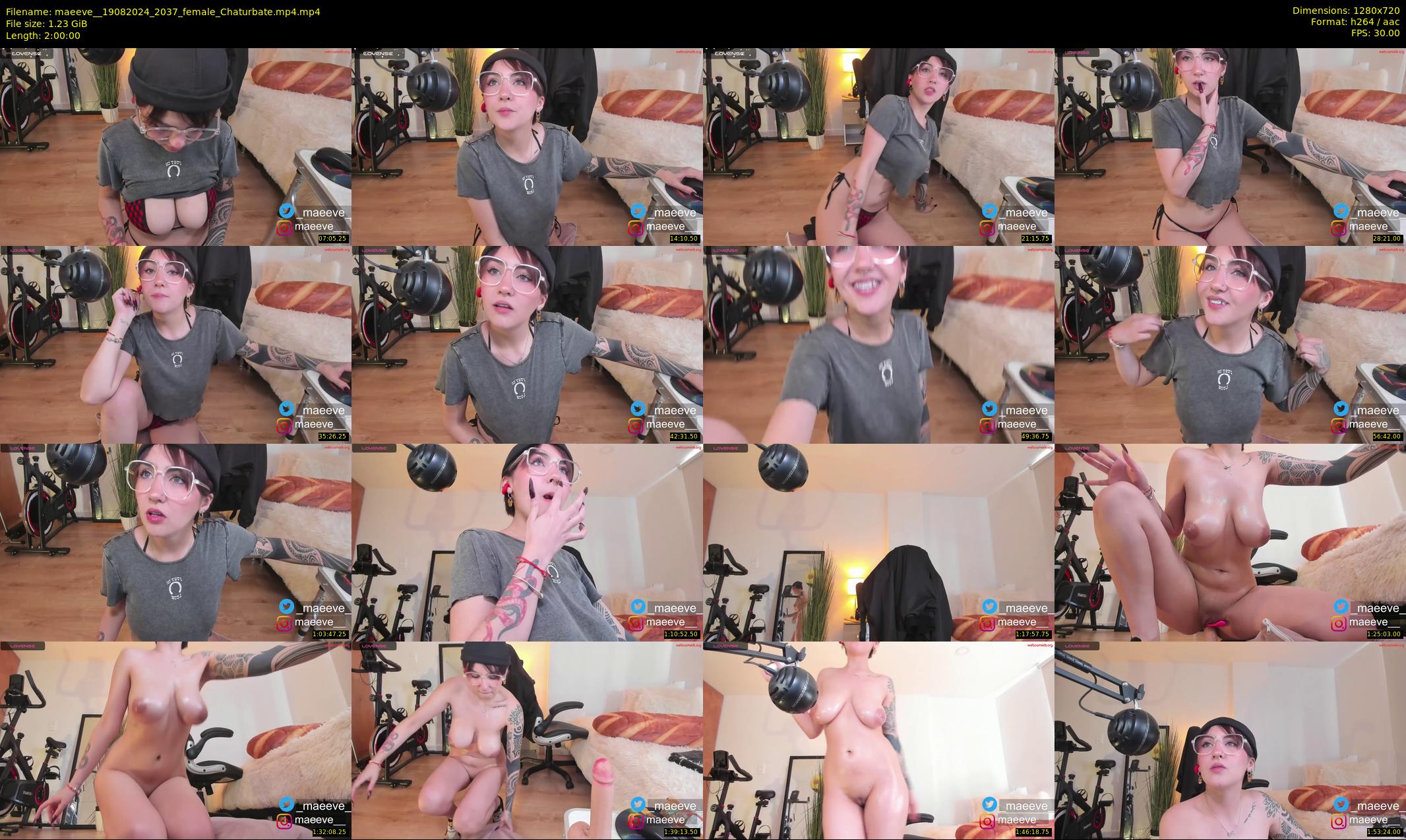 maeeve_ — 120 minute Chaturbate female cam show recording, 720p, Aug 19, 2024