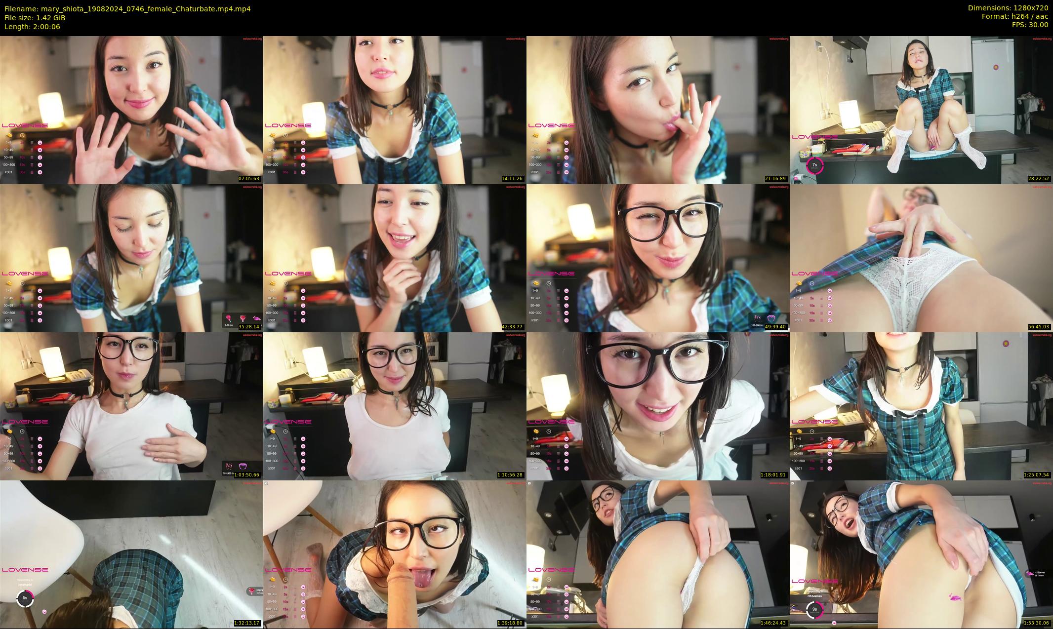 mary_shiota — 121 minute Chaturbate female cam show recording, 720p, Aug 19, 2024