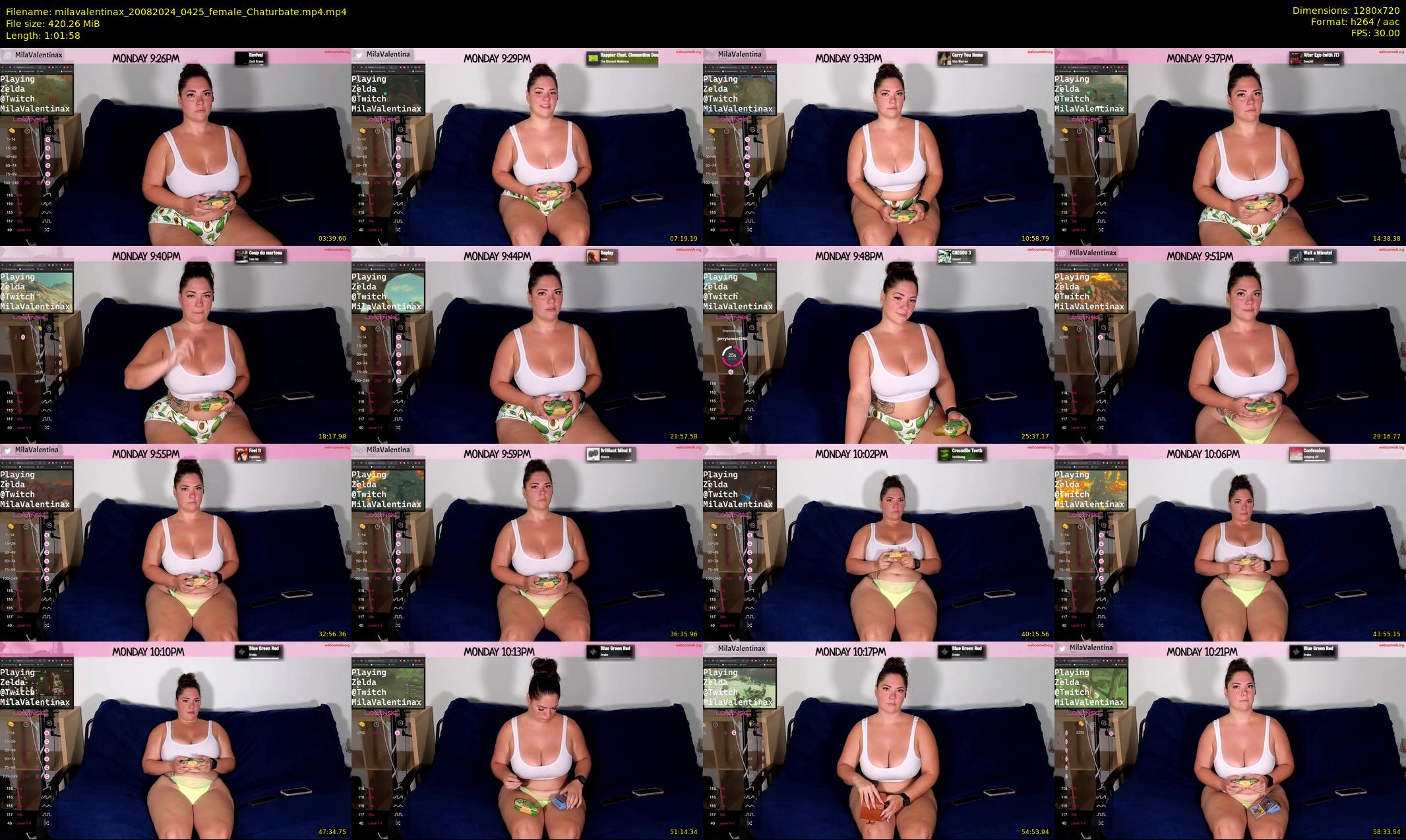 milavalentinax — 62 minute Chaturbate female cam show recording, 720p, Aug 20, 2024