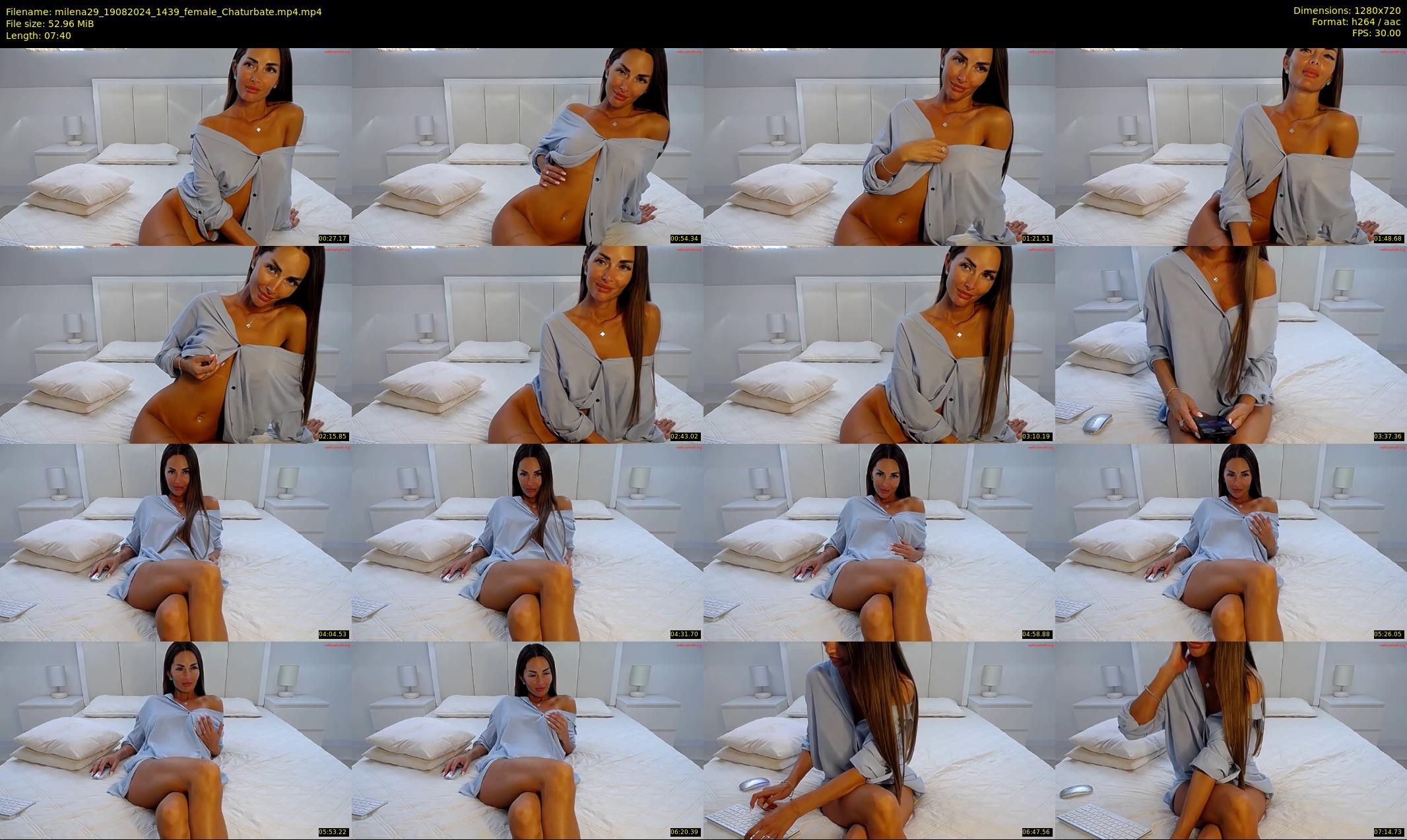 milena29 — 8 minute Chaturbate female cam show recording, 720p, Aug 19, 2024