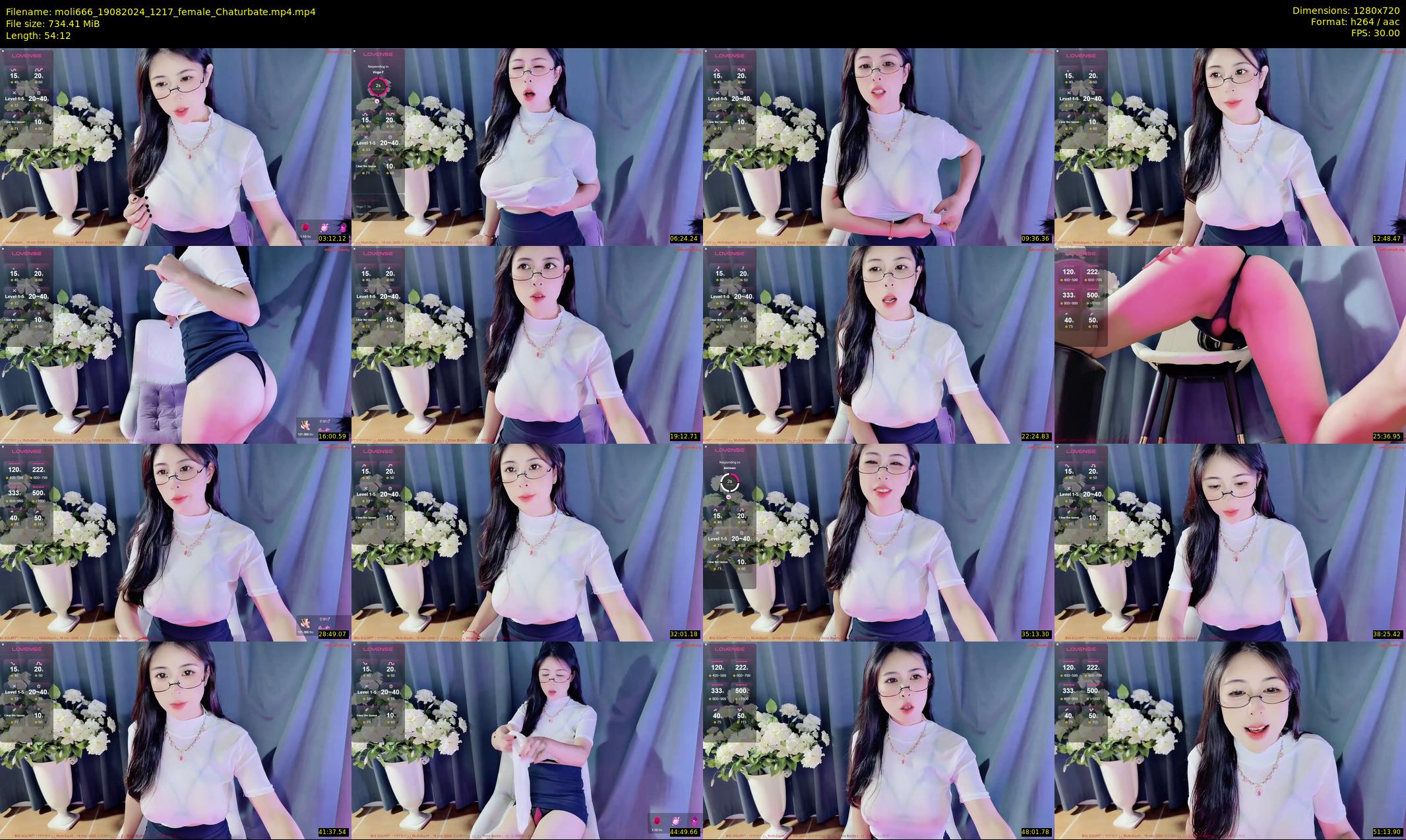 moli666 — 55 minute Chaturbate female cam show recording, 720p, Aug 19, 2024