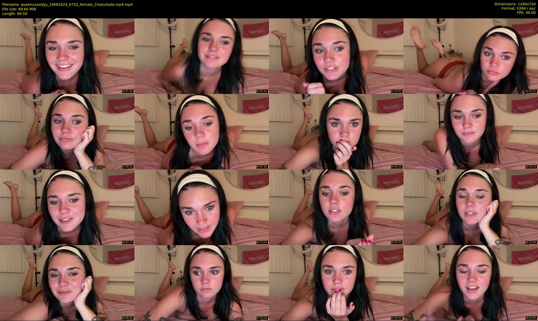 queencassidyy — 9 minute Chaturbate female cam show recording, 720p, Aug 19, 2024