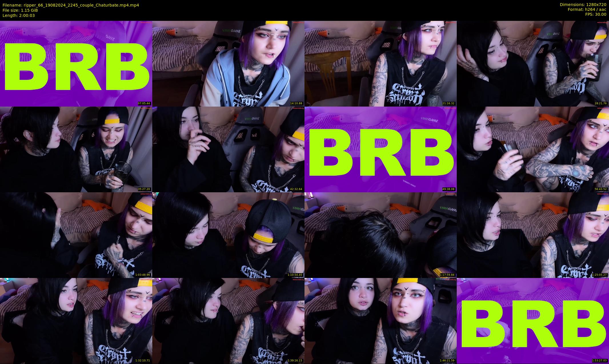 ripper_66 — 121 minute Chaturbate female cam show recording, 720p, Aug 19, 2024