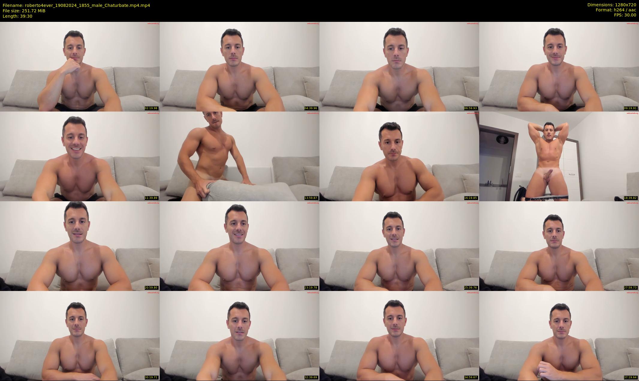roberto4ever — 40 minute Chaturbate male cam show recording, 720p, Aug 19, 2024