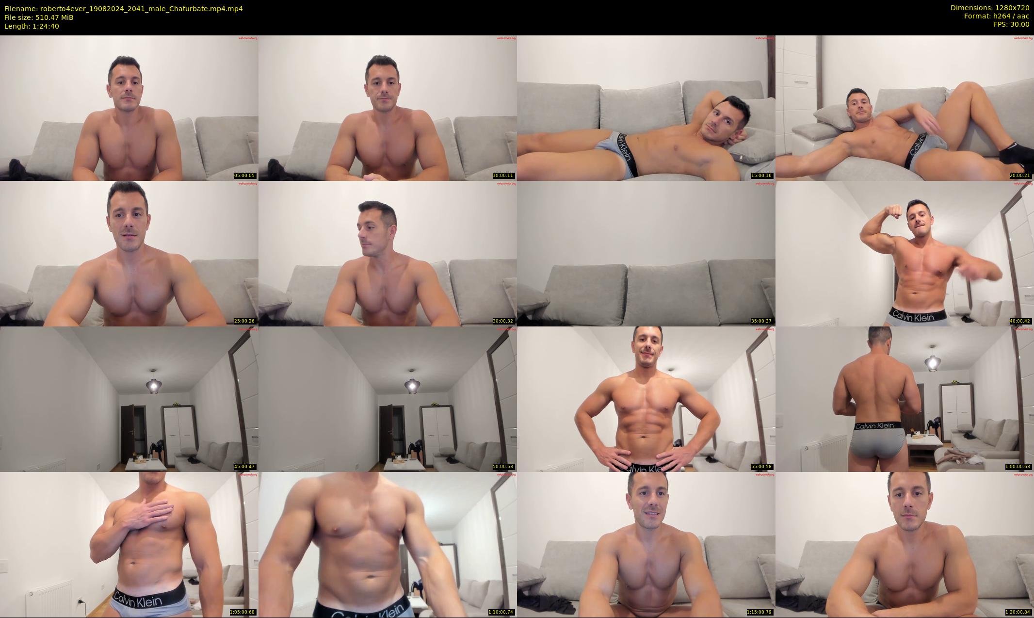 roberto4ever — 85 minute Chaturbate male cam show recording, 720p, Aug 19, 2024