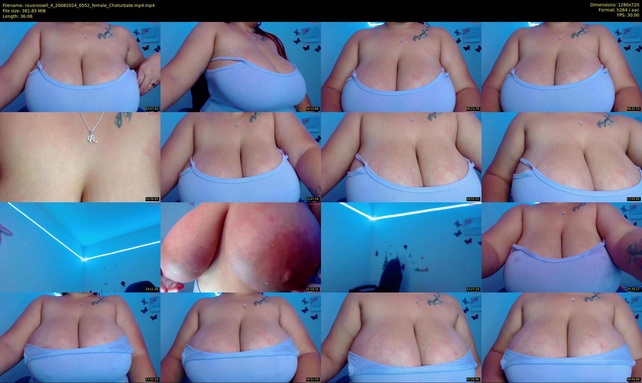rousrossell_4 — 37 minute Chaturbate female cam show recording, 720p, Aug 20, 2024