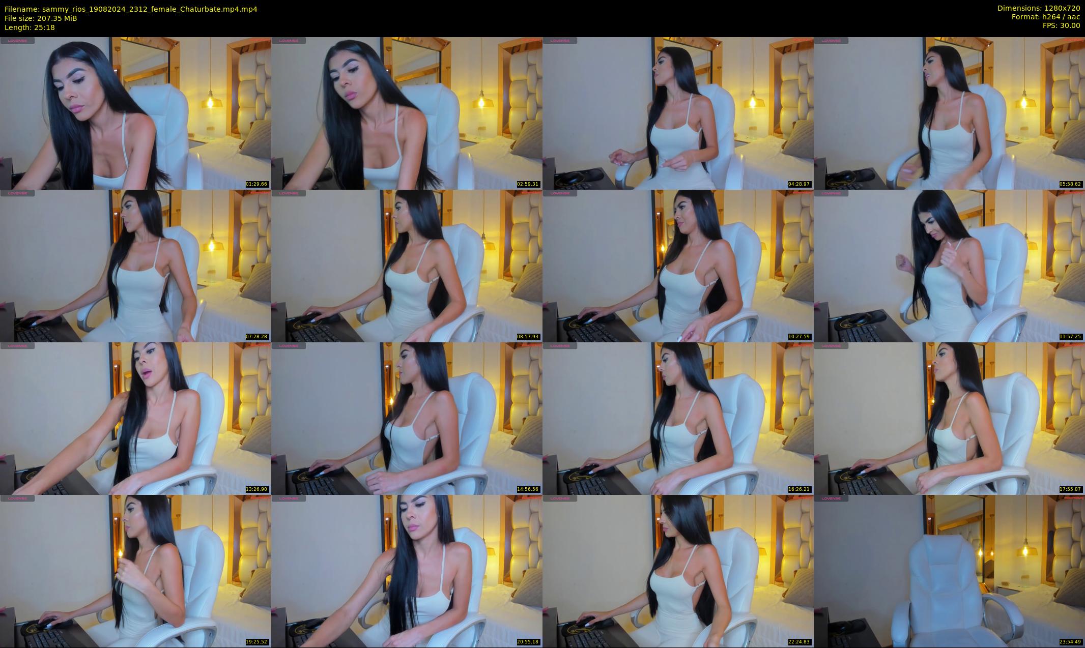 sammy_rios — 26 minute Chaturbate female cam show recording, 720p, Aug 19, 2024