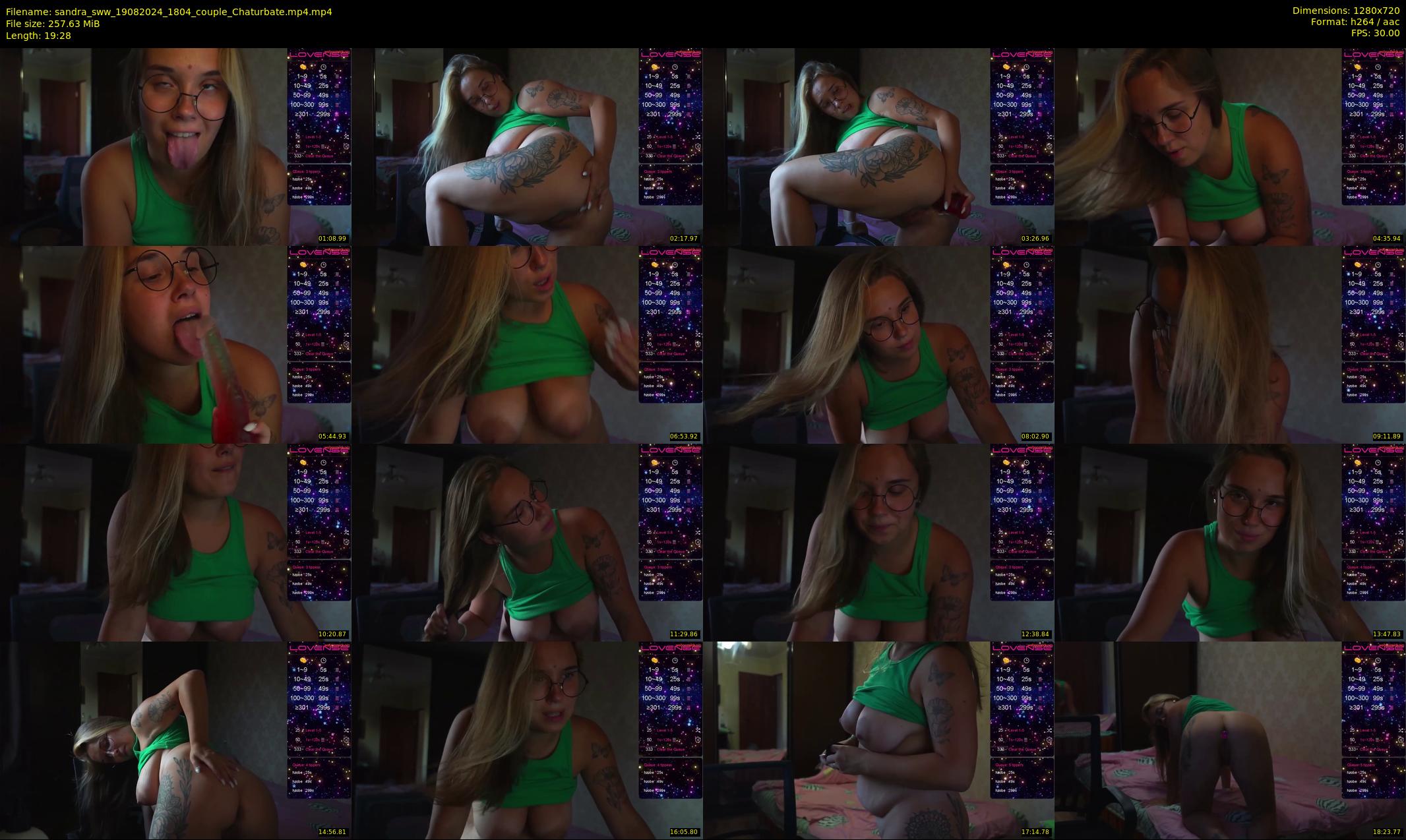 sandra_sww — 20 minute Chaturbate couple cam show recording, 720p, Aug 19, 2024