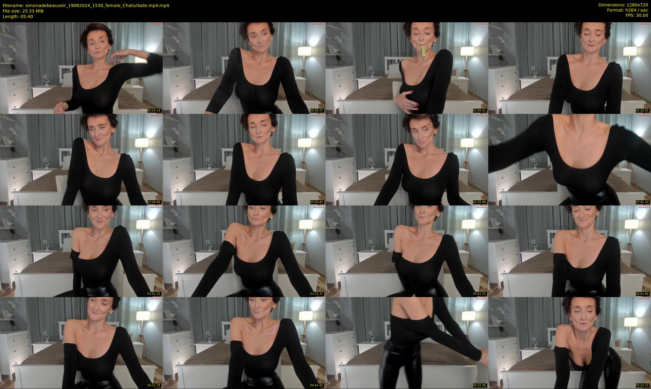 simonadebeauvoir — 6 minute Chaturbate female cam show recording, 720p, Aug 19, 2024