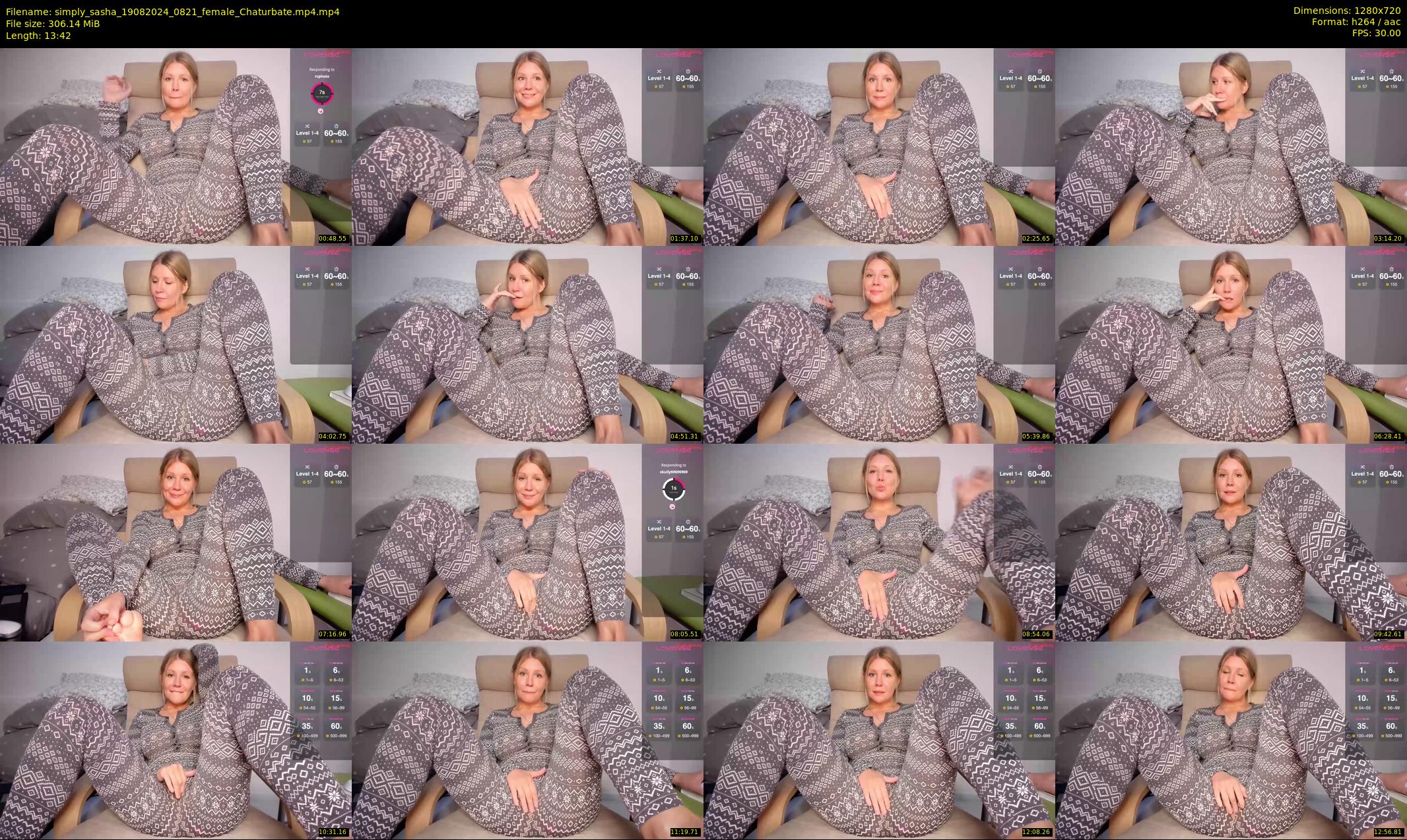 simply_sasha — 14 minute Chaturbate female cam show recording, 720p, Aug 19, 2024