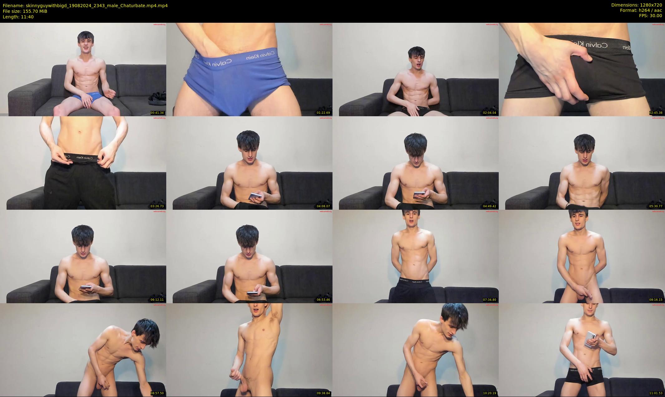 skinnyguywithbigd — 12 minute Chaturbate male cam show recording, 720p, Aug 19, 2024