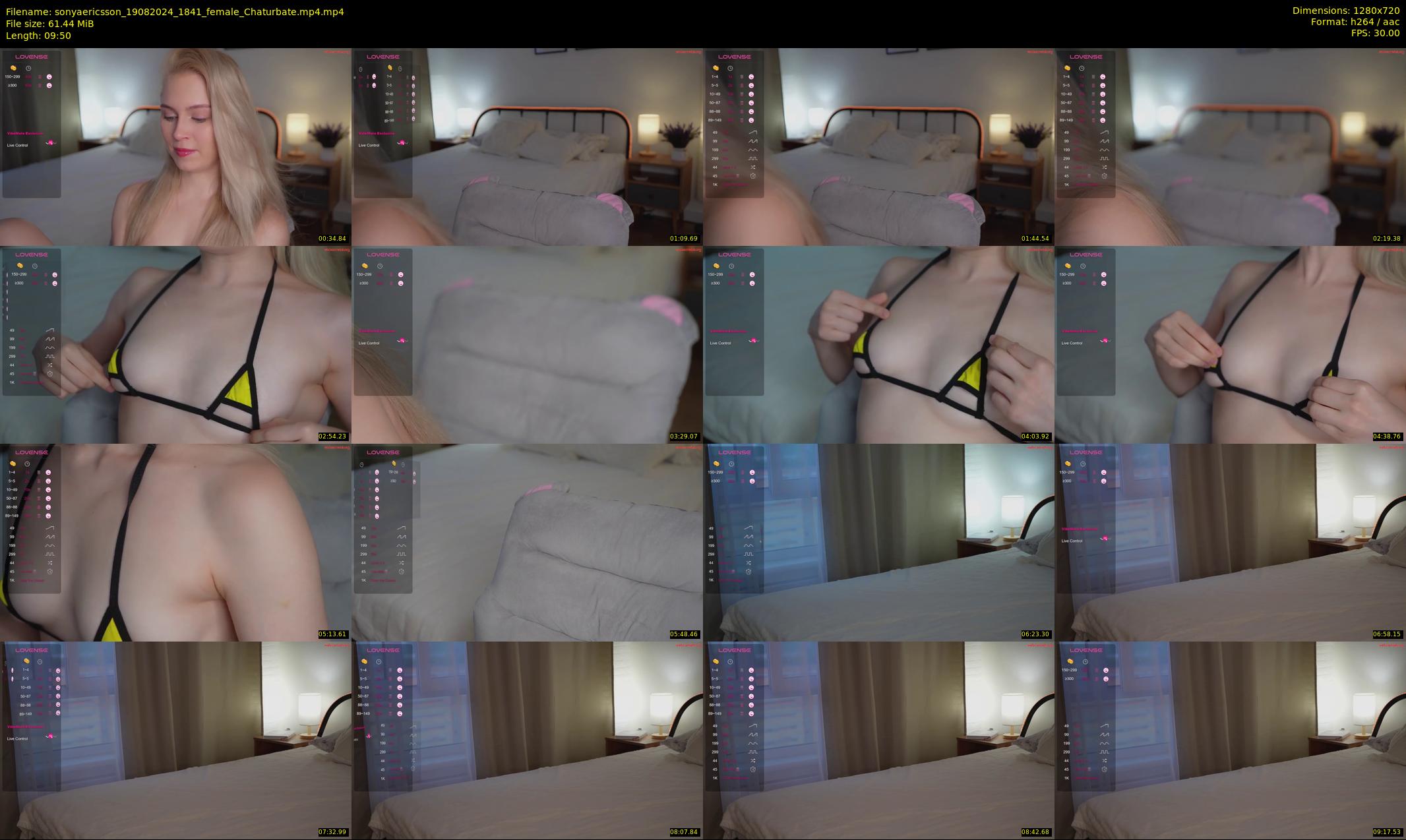sonyaericsson — 10 minute Chaturbate female cam show recording, 720p, Aug 19, 2024