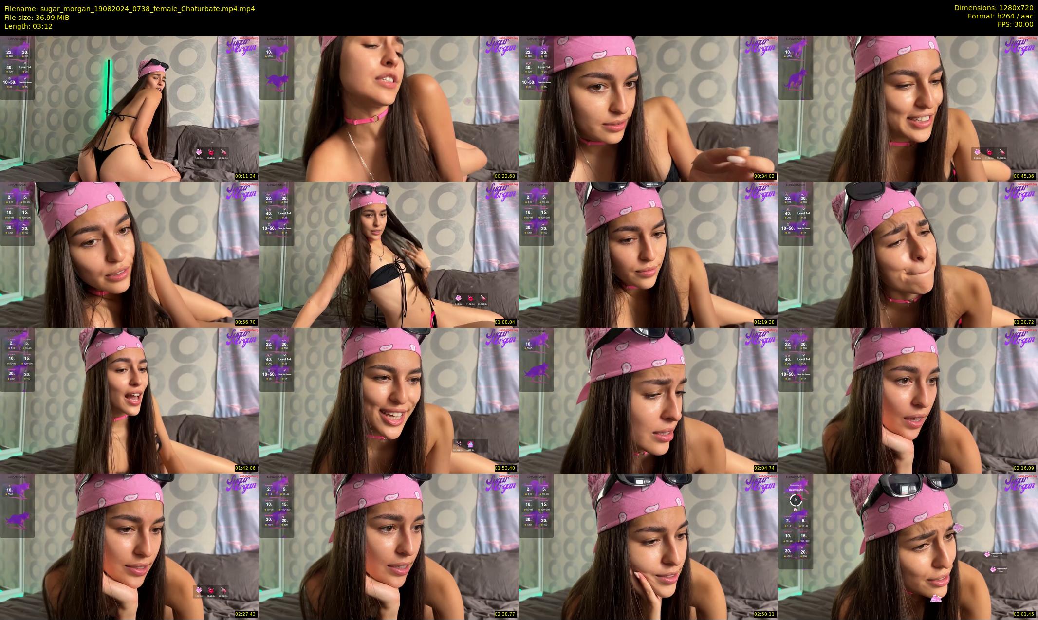 sugar_morgan — 4 minute Chaturbate female cam show recording, 720p, Aug 19, 2024
