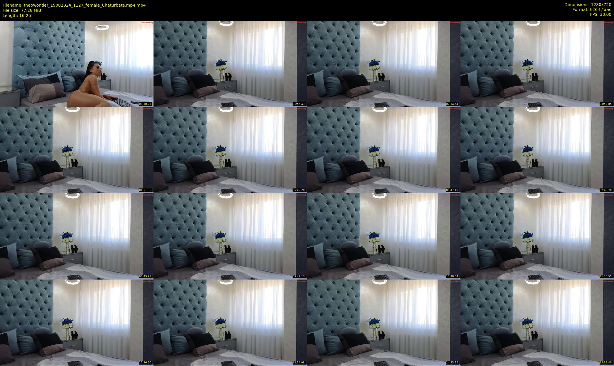 theowonder — 17 minute Chaturbate female cam show recording, 720p, Aug 19, 2024