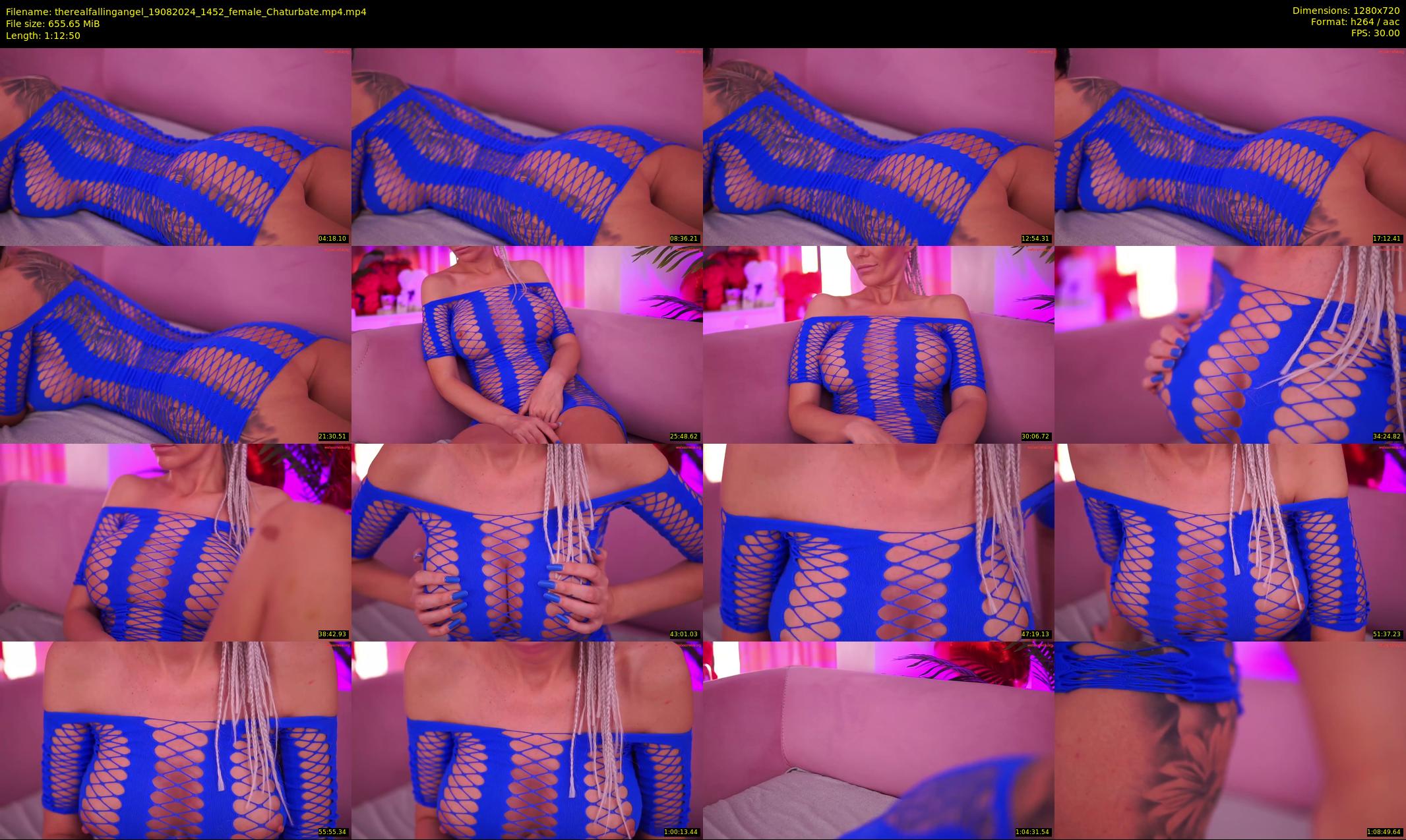 therealfallingangel — 73 minute Chaturbate female cam show recording, 720p, Aug 19, 2024
