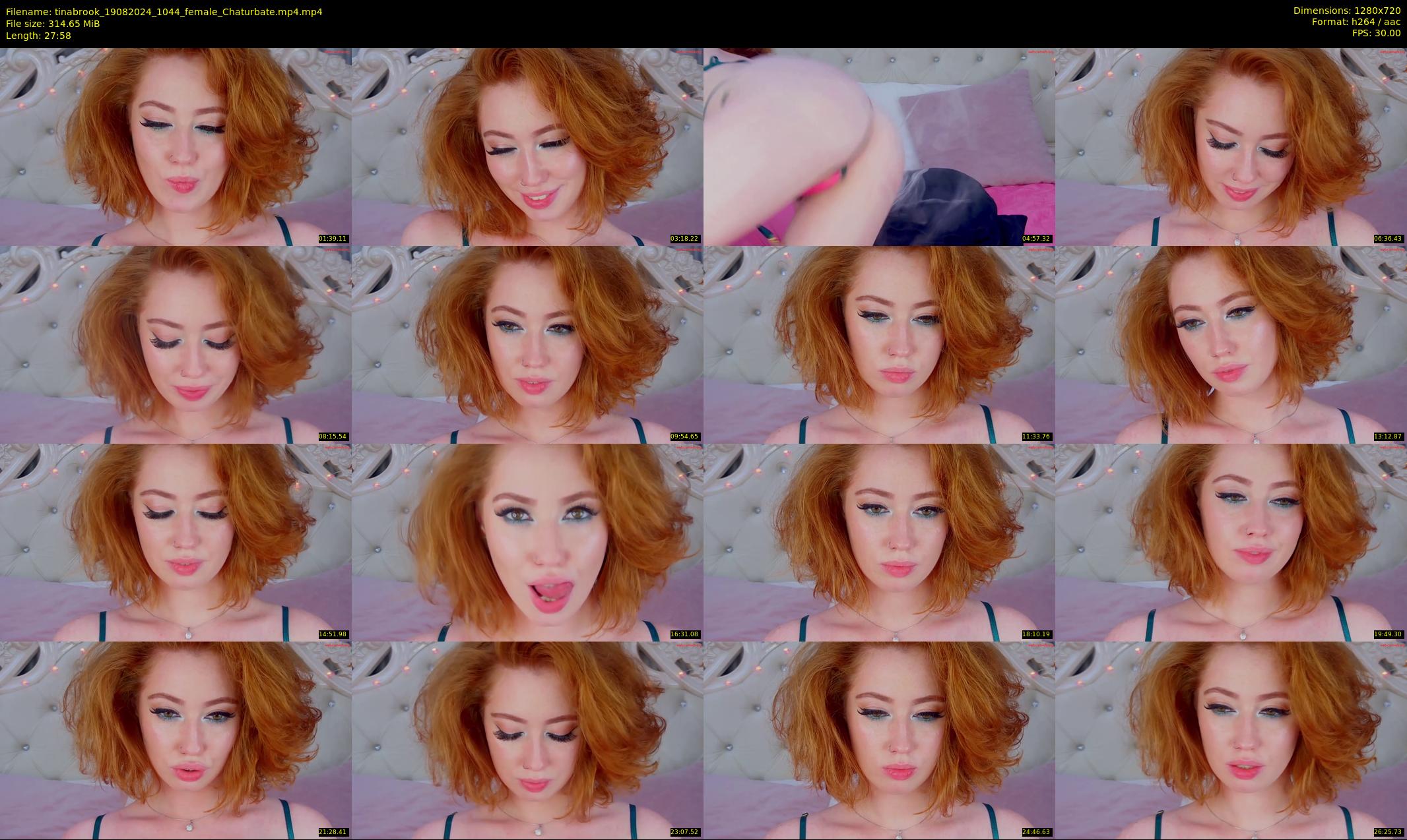 tinabrook — 28 minute Chaturbate female cam show recording, 720p, Aug 19, 2024