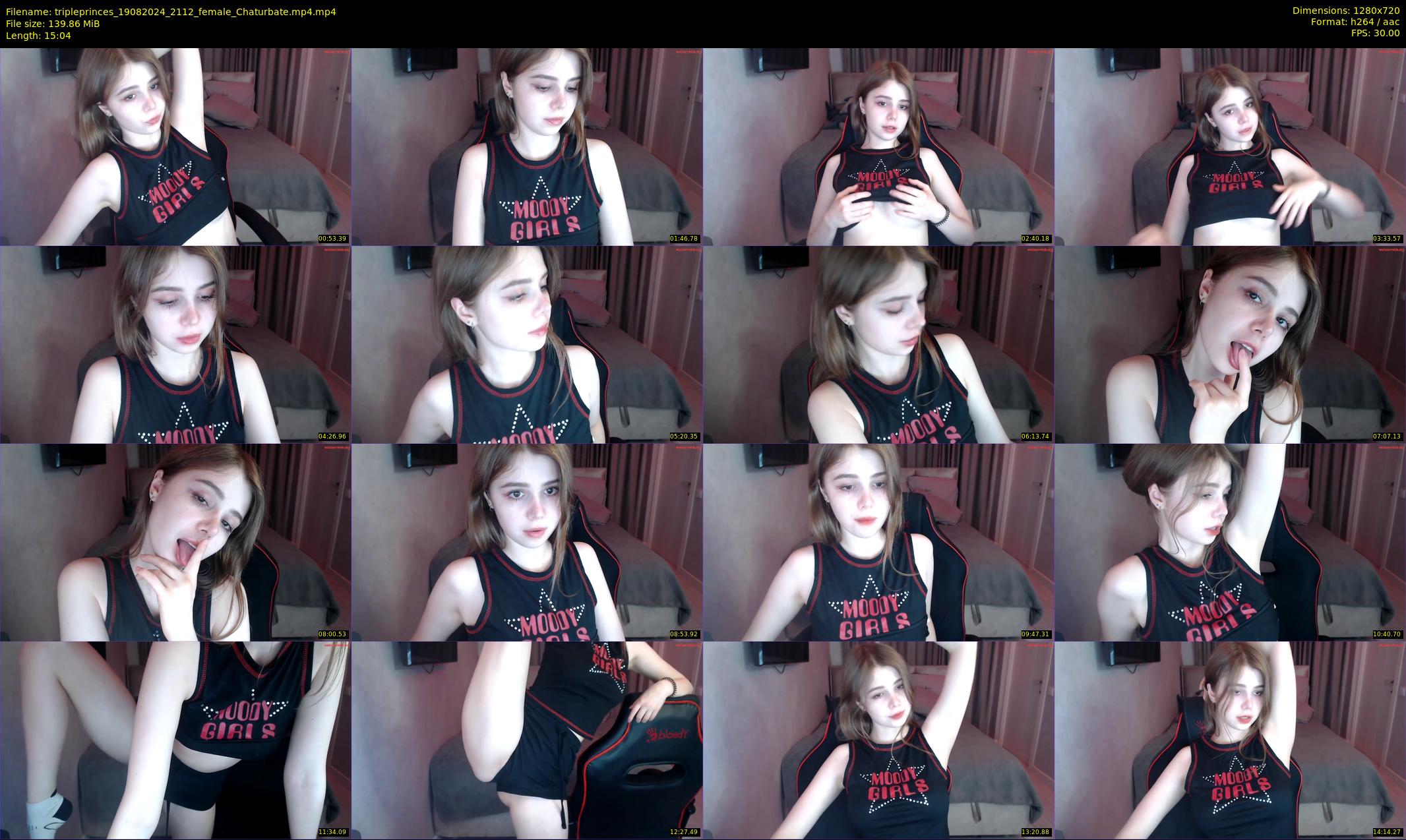 tripleprinces — 16 minute Chaturbate female cam show recording, 720p, Aug 19, 2024