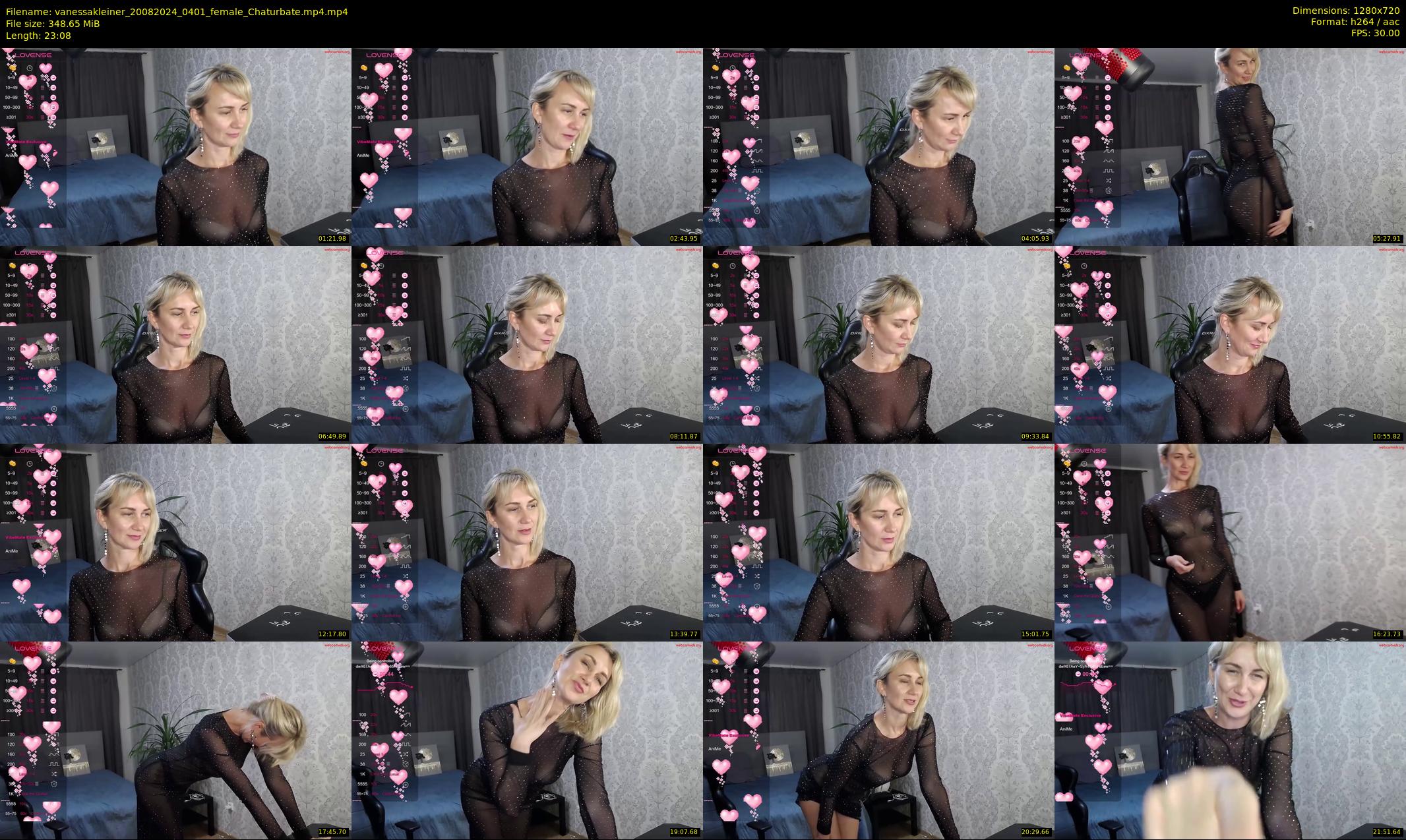 vanessakleiner — 24 minute Chaturbate female cam show recording, 720p, Aug 20, 2024