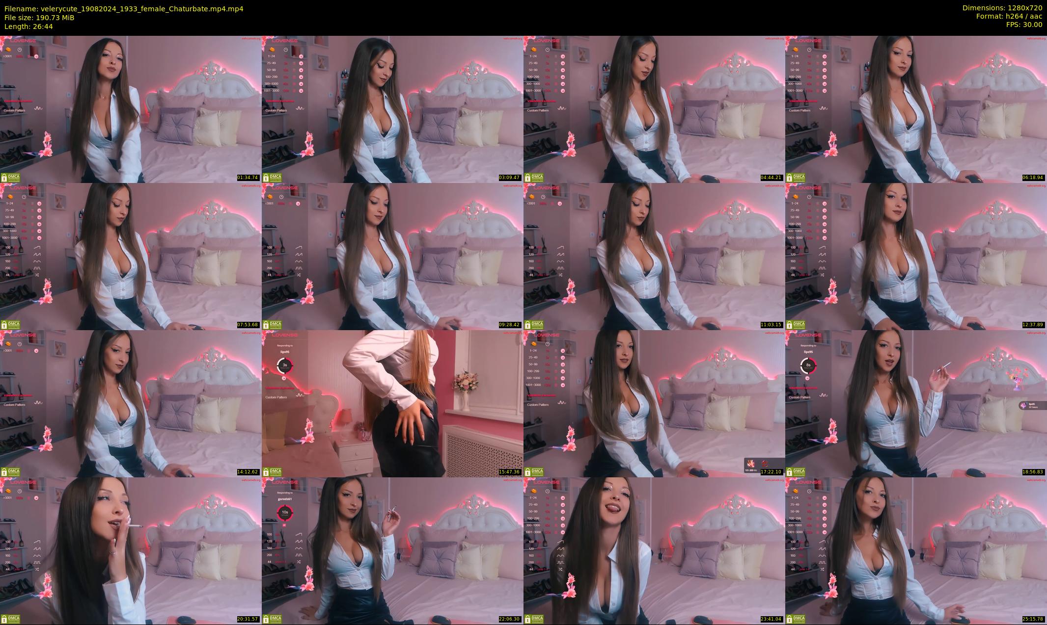 velerycute — 27 minute Chaturbate female cam show recording, 720p, Aug 19, 2024