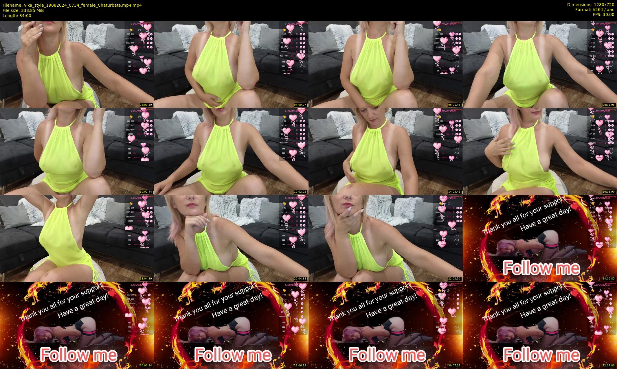 vika_style — 34 minute Chaturbate female cam show recording, 720p, Aug 19, 2024