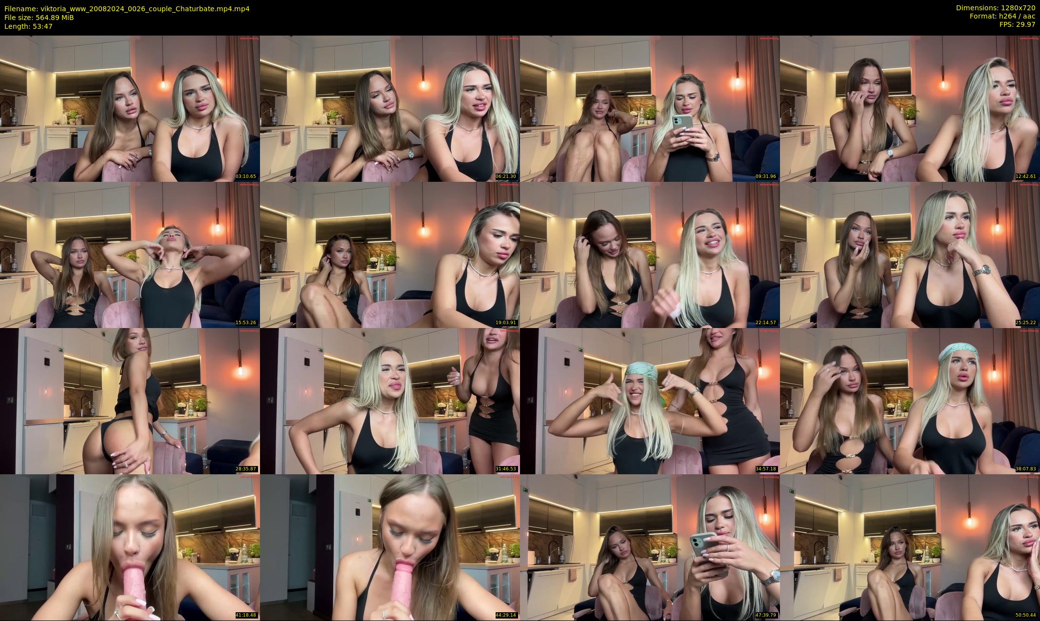 viktoria_www — 54 minute Chaturbate couple cam show recording, 720p, Aug 20, 2024