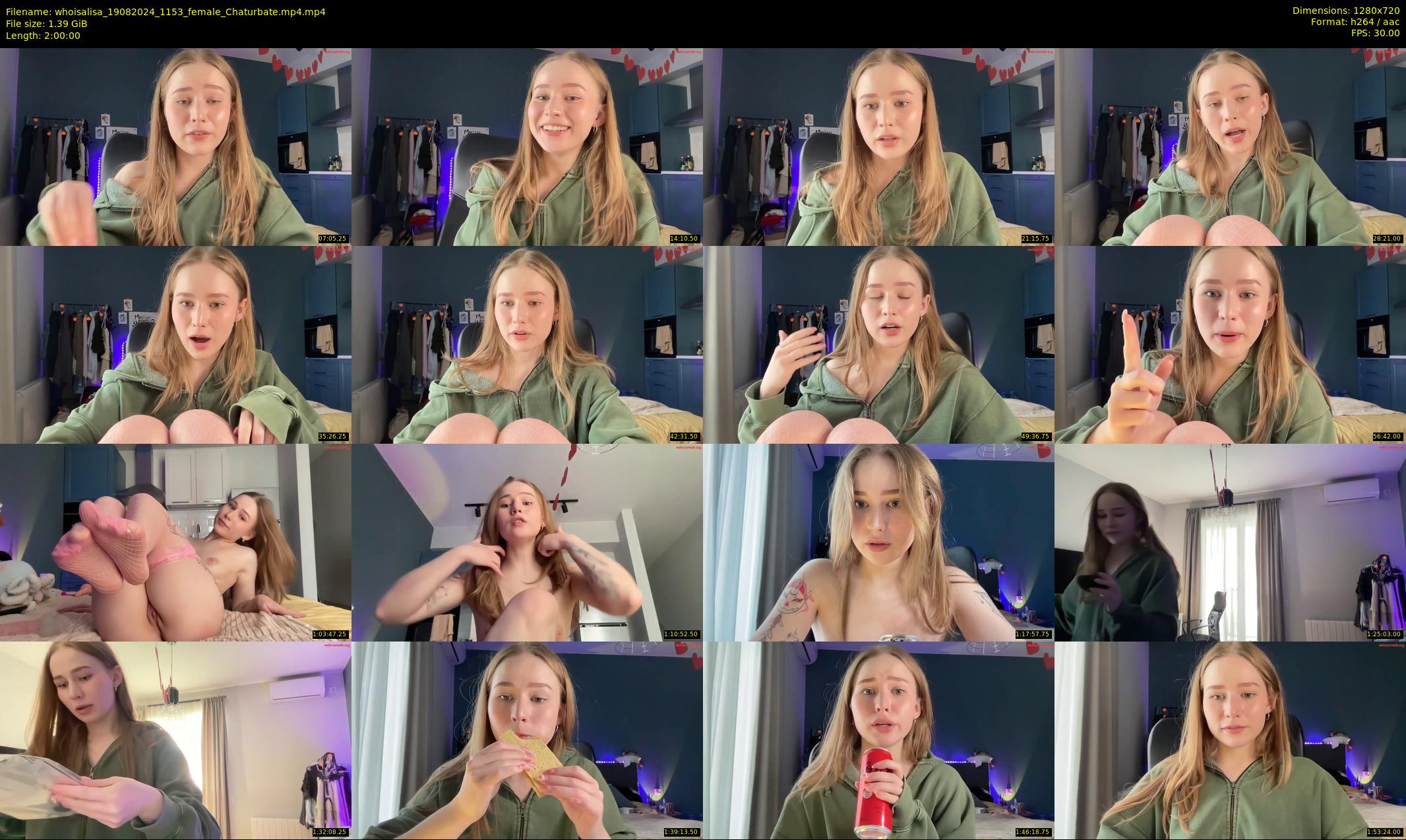 whoisalisa — 120 minute Chaturbate female cam show recording, 720p, Aug 19, 2024
