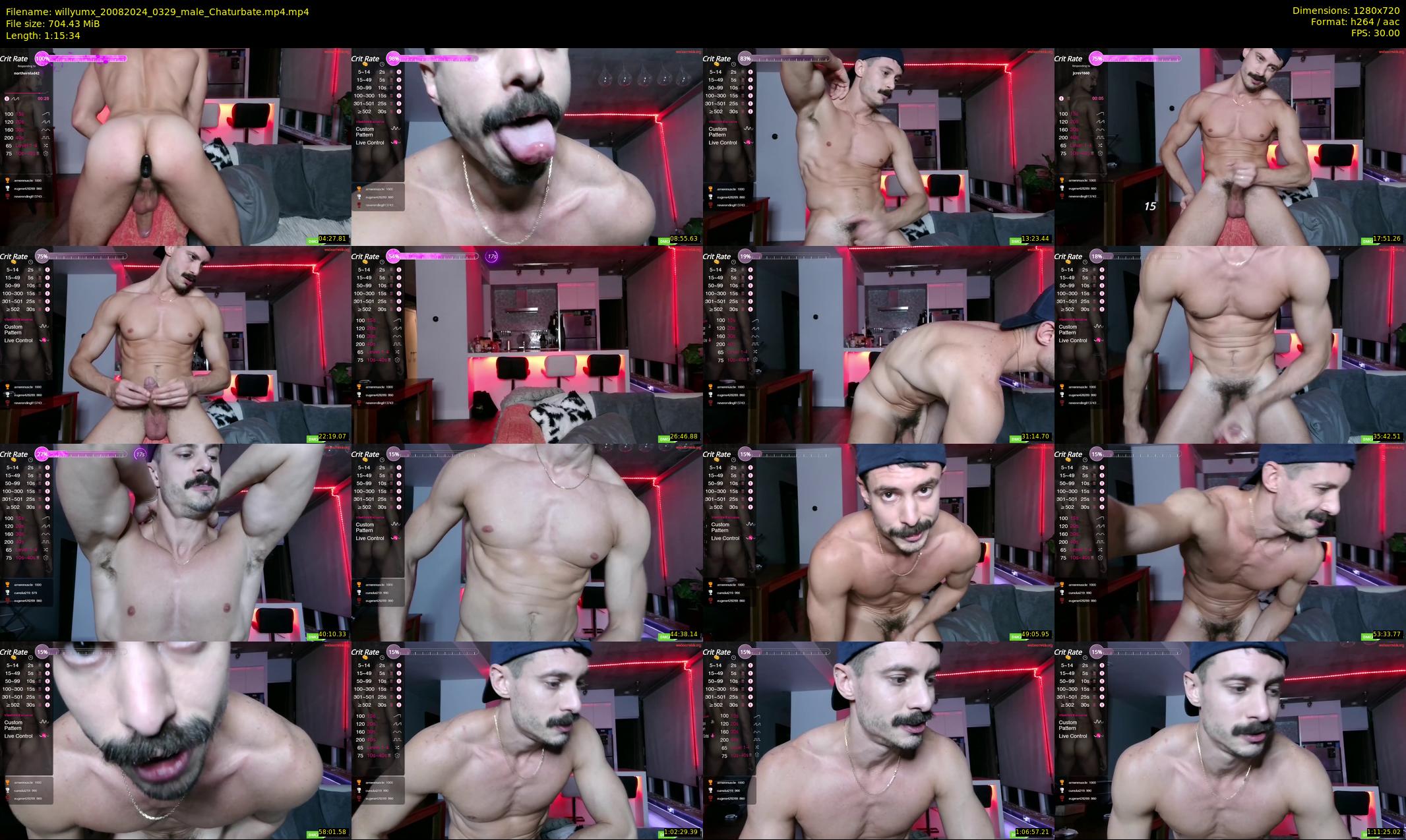 willyumx — 76 minute Chaturbate male cam show recording, 720p, Aug 20, 2024