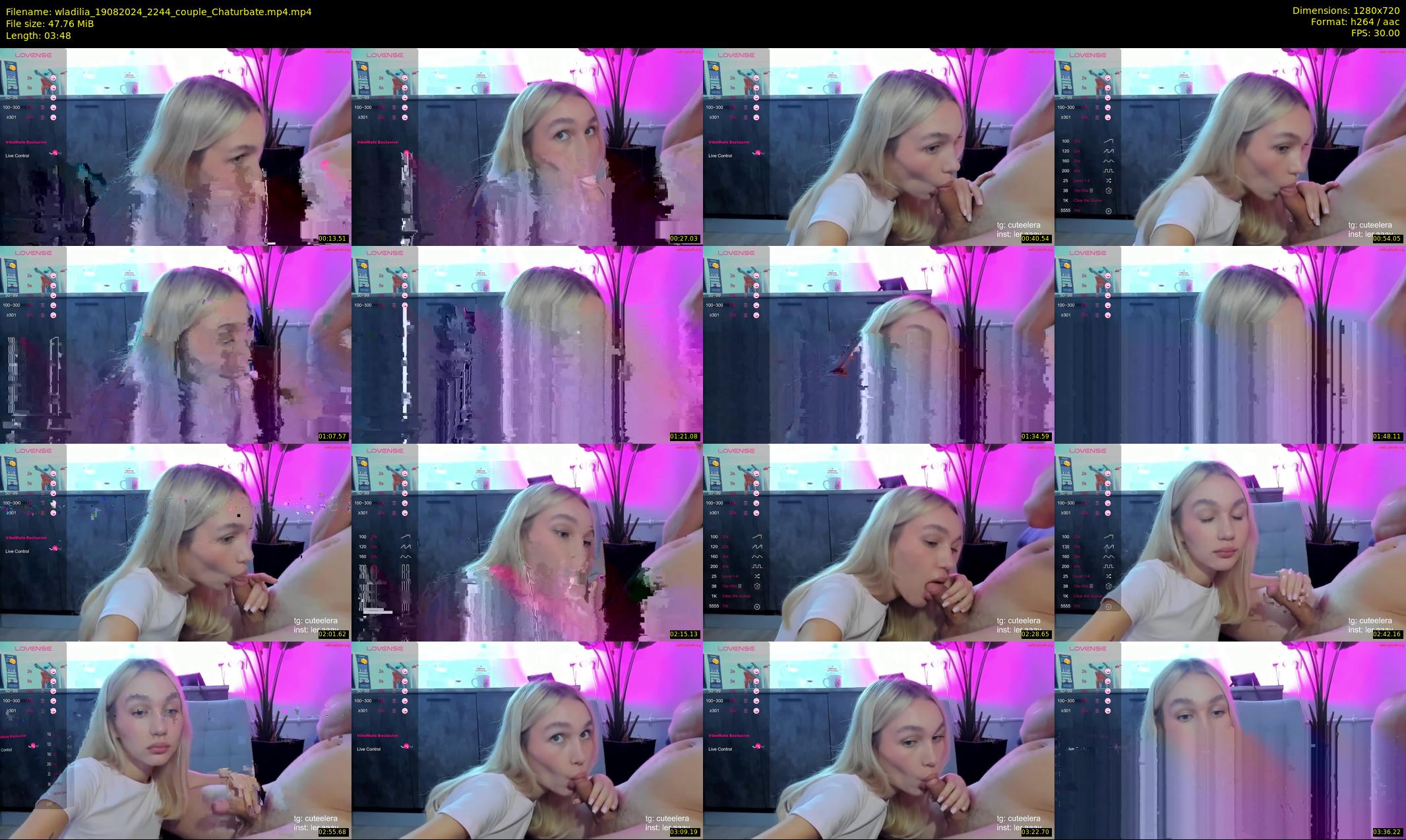 wladilia — 4 minute Chaturbate female cam show recording, 720p, Aug 19, 2024