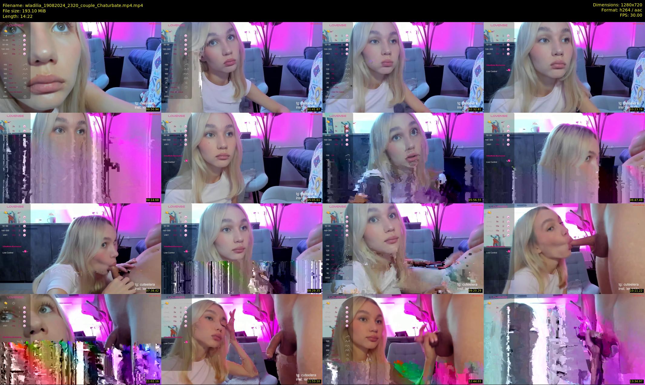 wladilia — 15 minute Chaturbate female cam show recording, 720p, Aug 19, 2024