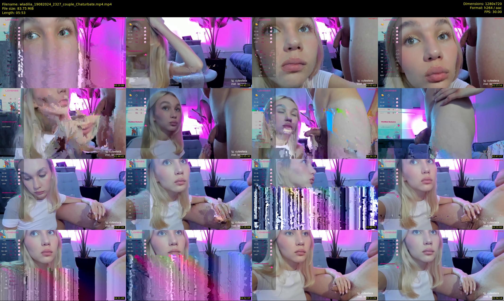 wladilia — 6 minute Chaturbate female cam show recording, 720p, Aug 19, 2024