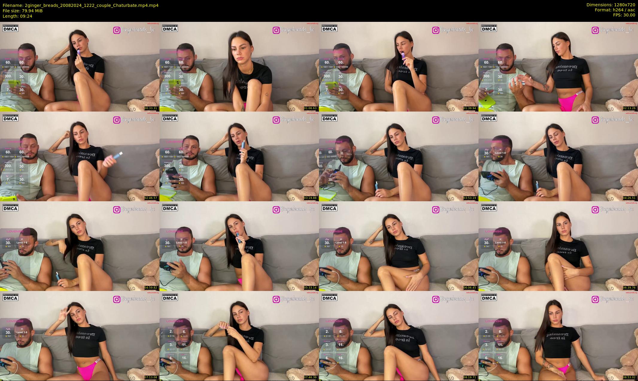 2ginger_breads — 10 minute Chaturbate couple cam show recording, 720p, Aug 20, 2024