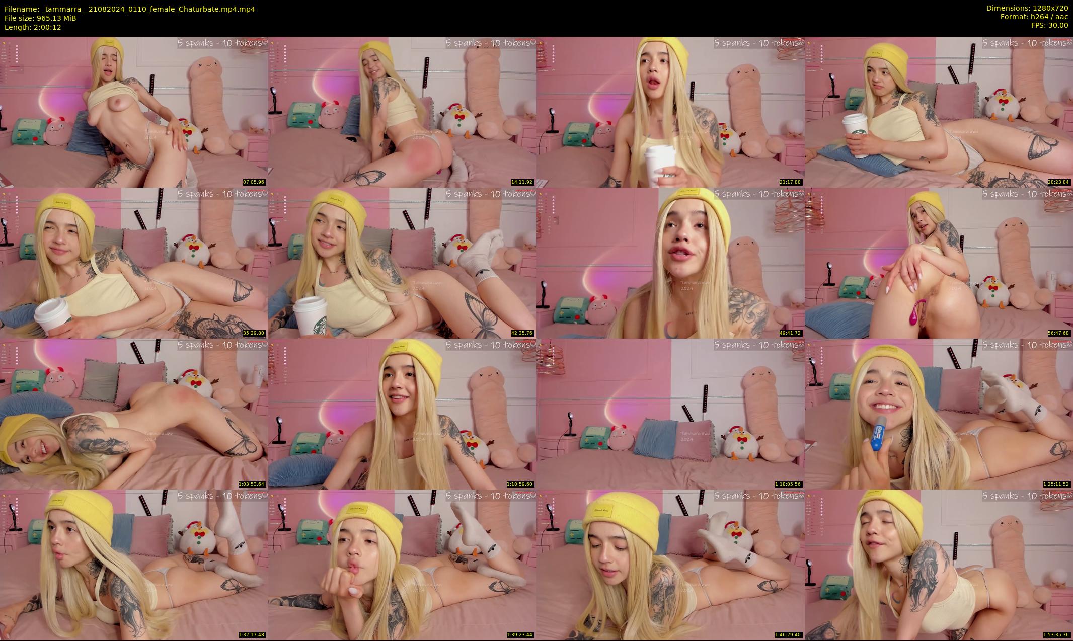 _tammarra_ — 121 minute Chaturbate female cam show recording, 720p, Aug 21, 2024