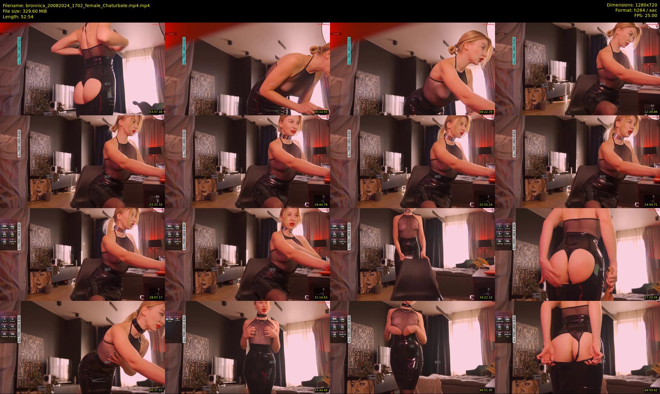 bronnica — 53 minute Chaturbate female cam show recording, 720p, Aug 20, 2024