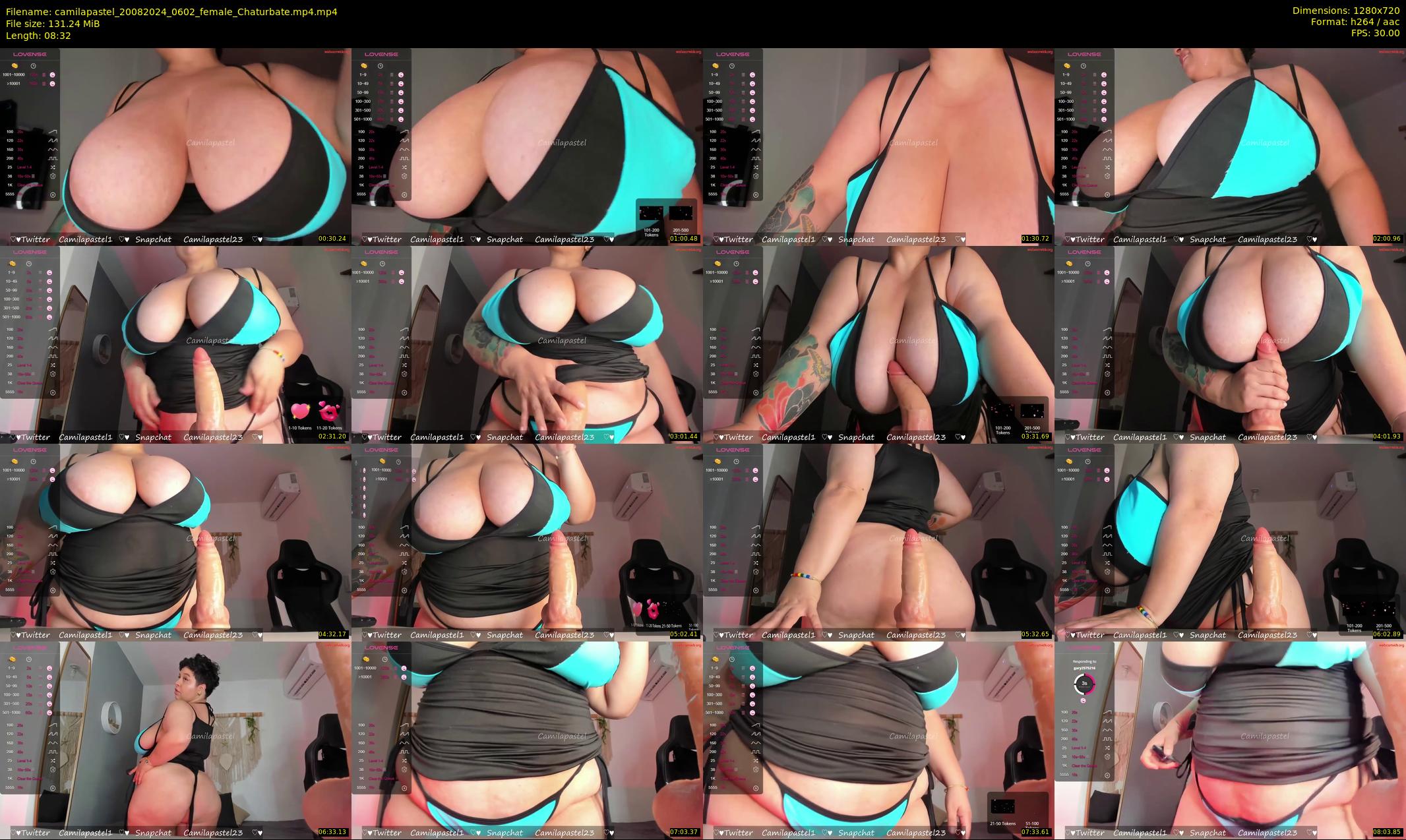 camilapastel — 9 minute Chaturbate female cam show recording, 720p, Aug 20, 2024