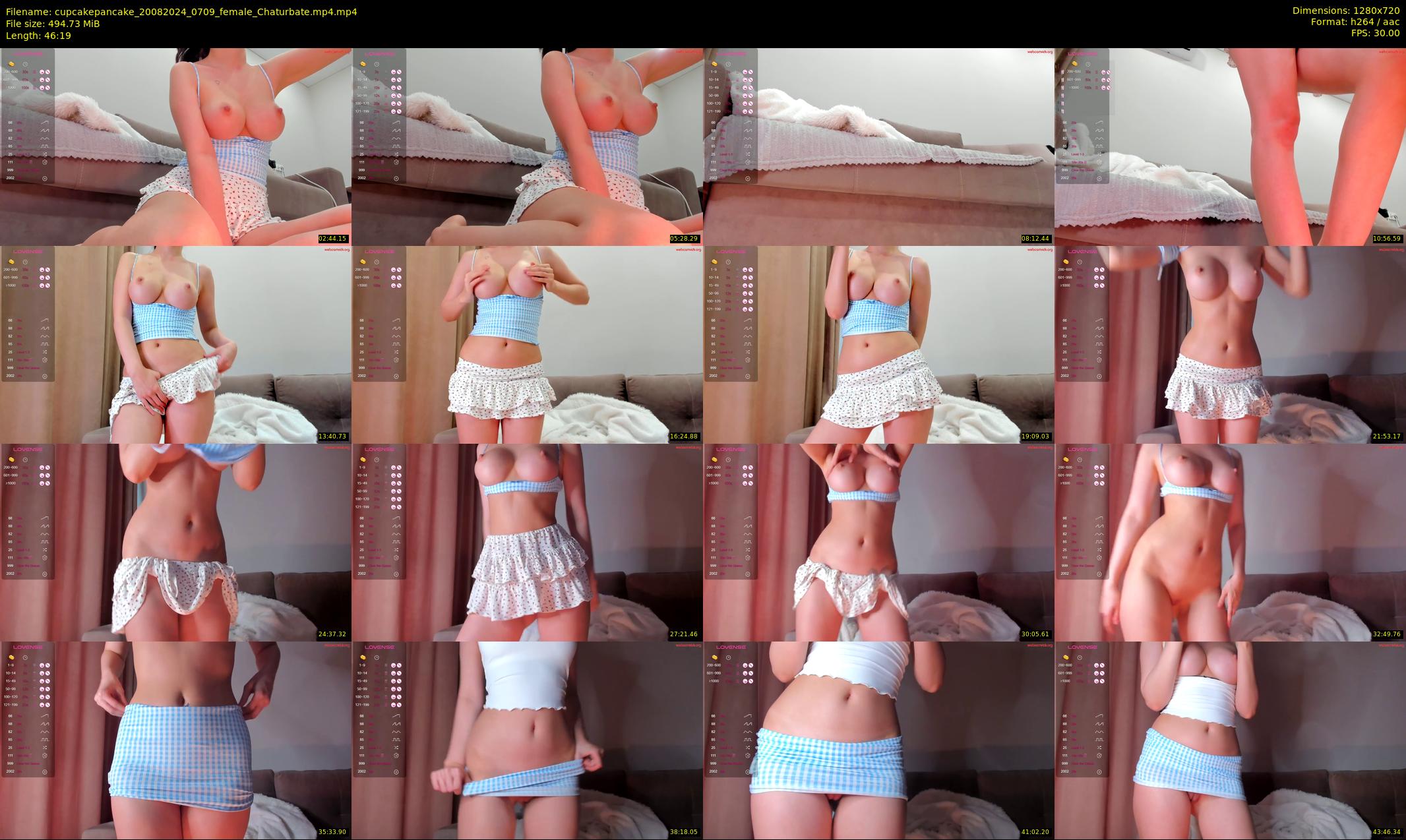 cupcakepancake — 47 minute Chaturbate female cam show recording, 720p, Aug 20, 2024