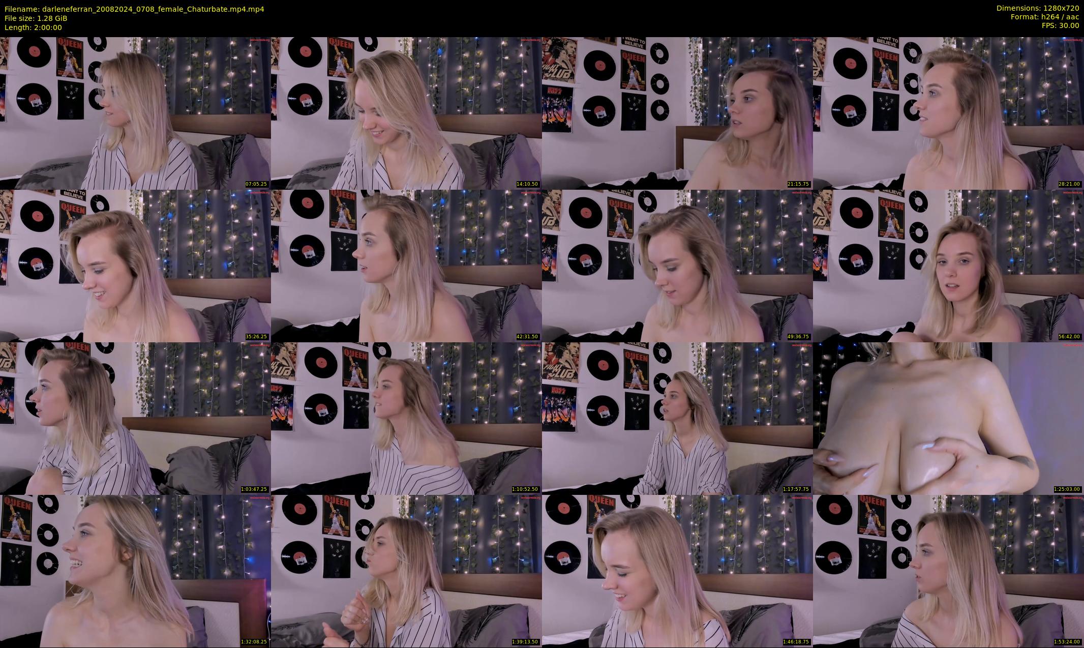 darleneferran — 120 minute Chaturbate female cam show recording, 720p, Aug 20, 2024