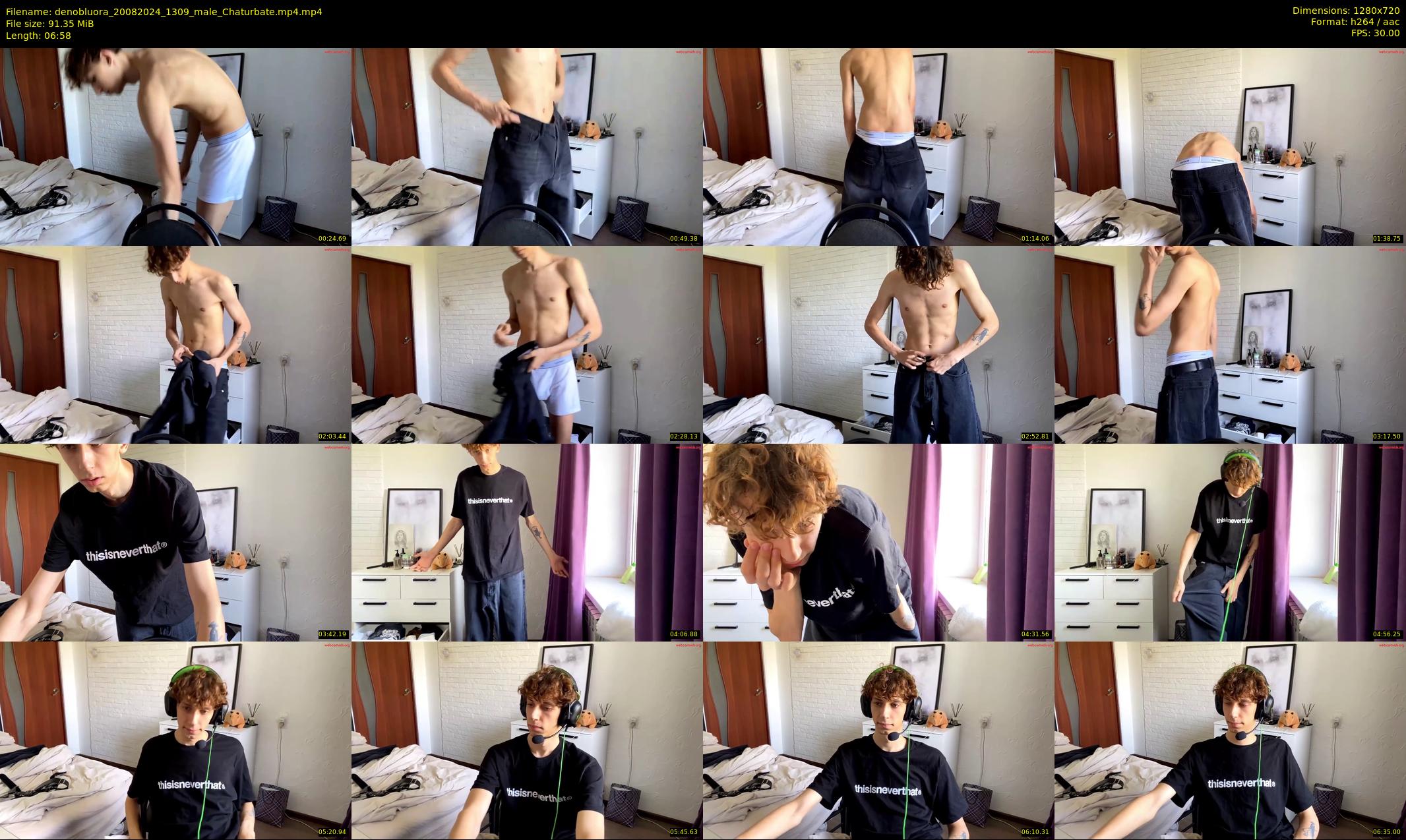 denobluora — 7 minute Chaturbate male cam show recording, 720p, Aug 20, 2024