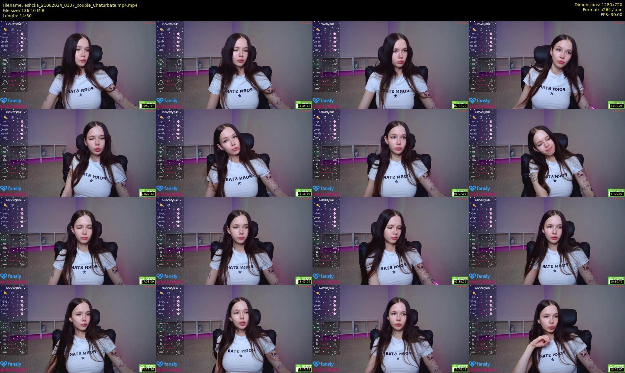 eshcka — 15 minute Chaturbate couple cam show recording, 720p, Aug 21, 2024