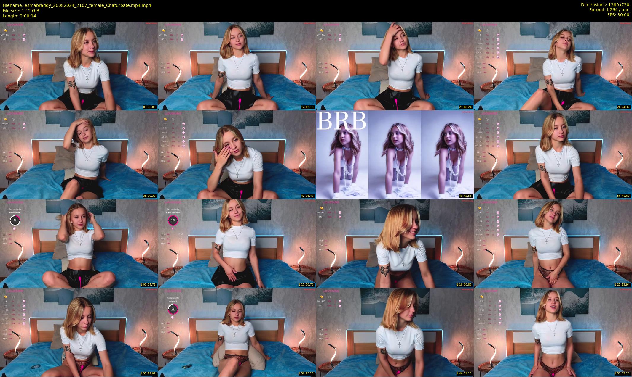 esmabraddy — 121 minute Chaturbate female cam show recording, 720p, Aug 20, 2024